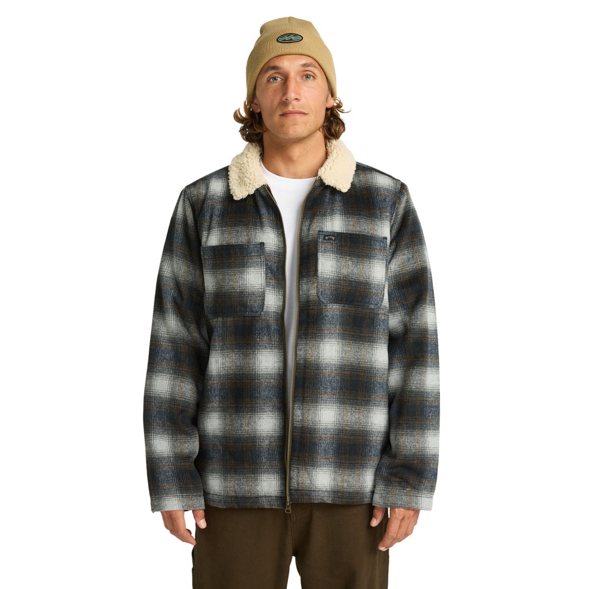 Veste en laine à doublure en sherpa HILLS SHERPA noir raven, BILLABONG