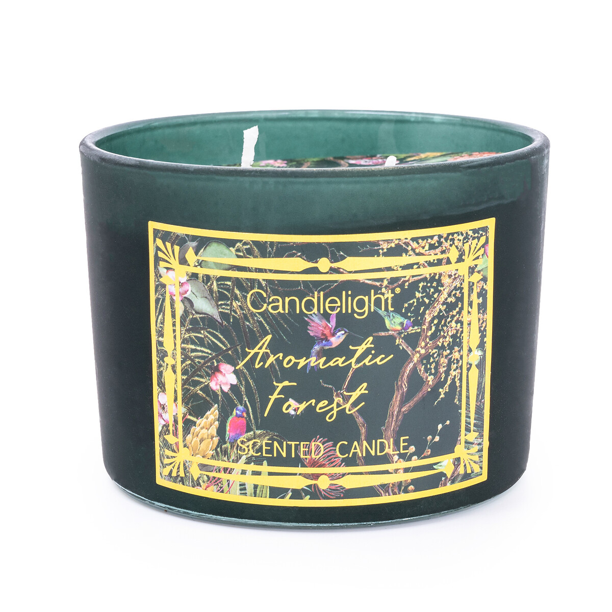 Chinoiserie Two Wick Aromatic Forest Candle dark green , SO'HOME