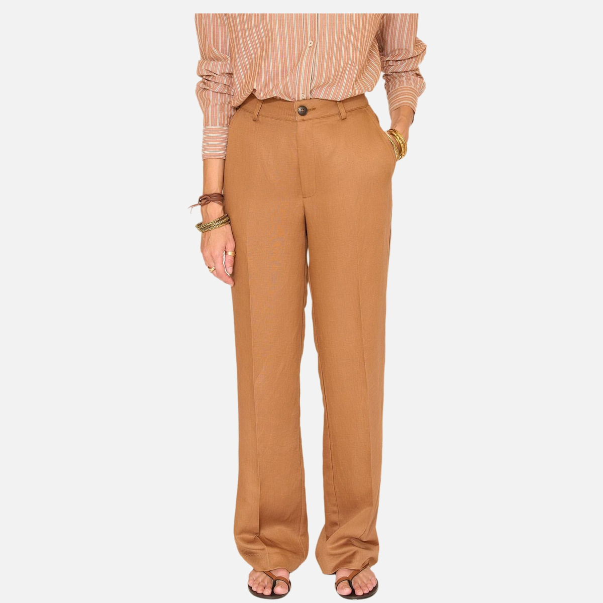 Pantalon POVOLITA noisette, MKT STUDIO