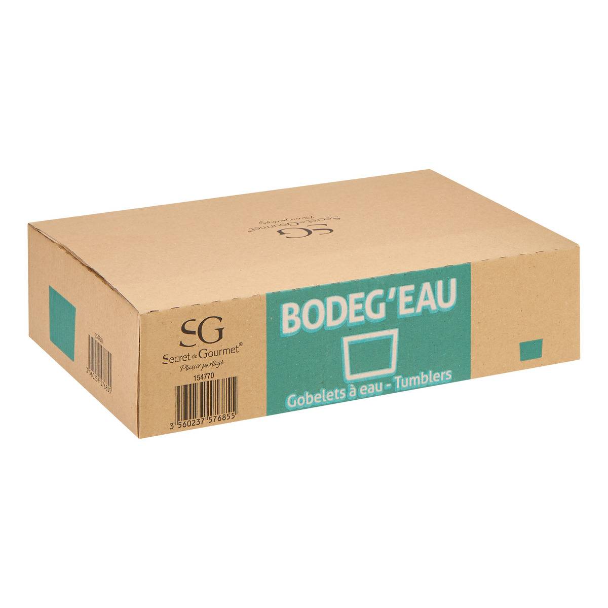 Lot de 6 verrines en verre 8 cl BODEG'EAU transparent, SECRET DE GOURMET