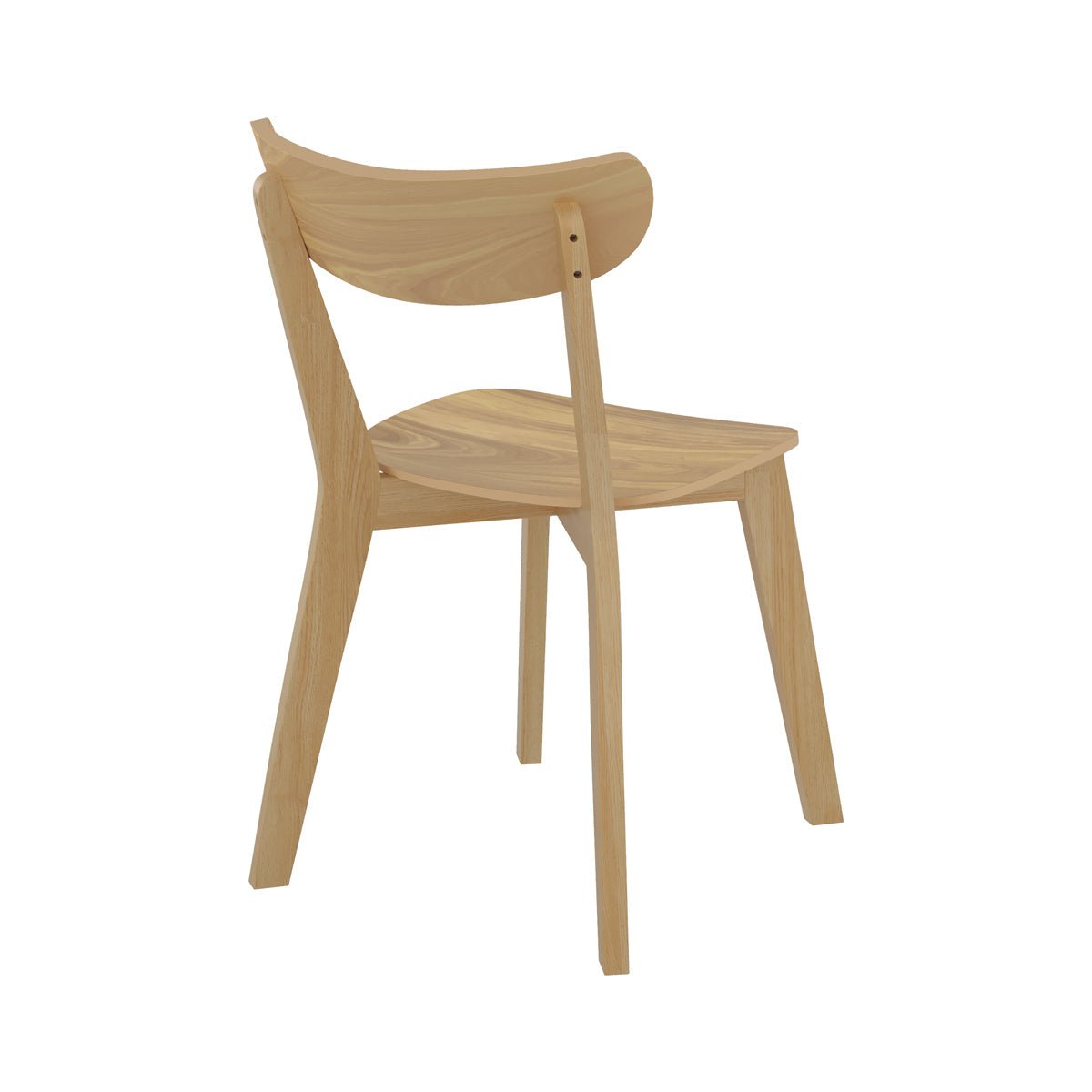 Lot de 2 chaises en bois - TABATA bois clair, MAISON PAVANE