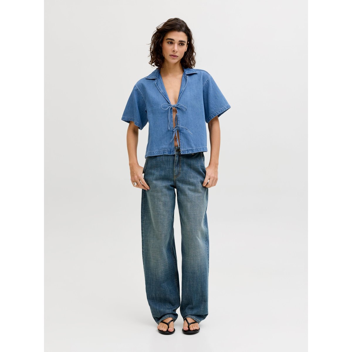 Chemise En Denim medium blue denim, JJXX