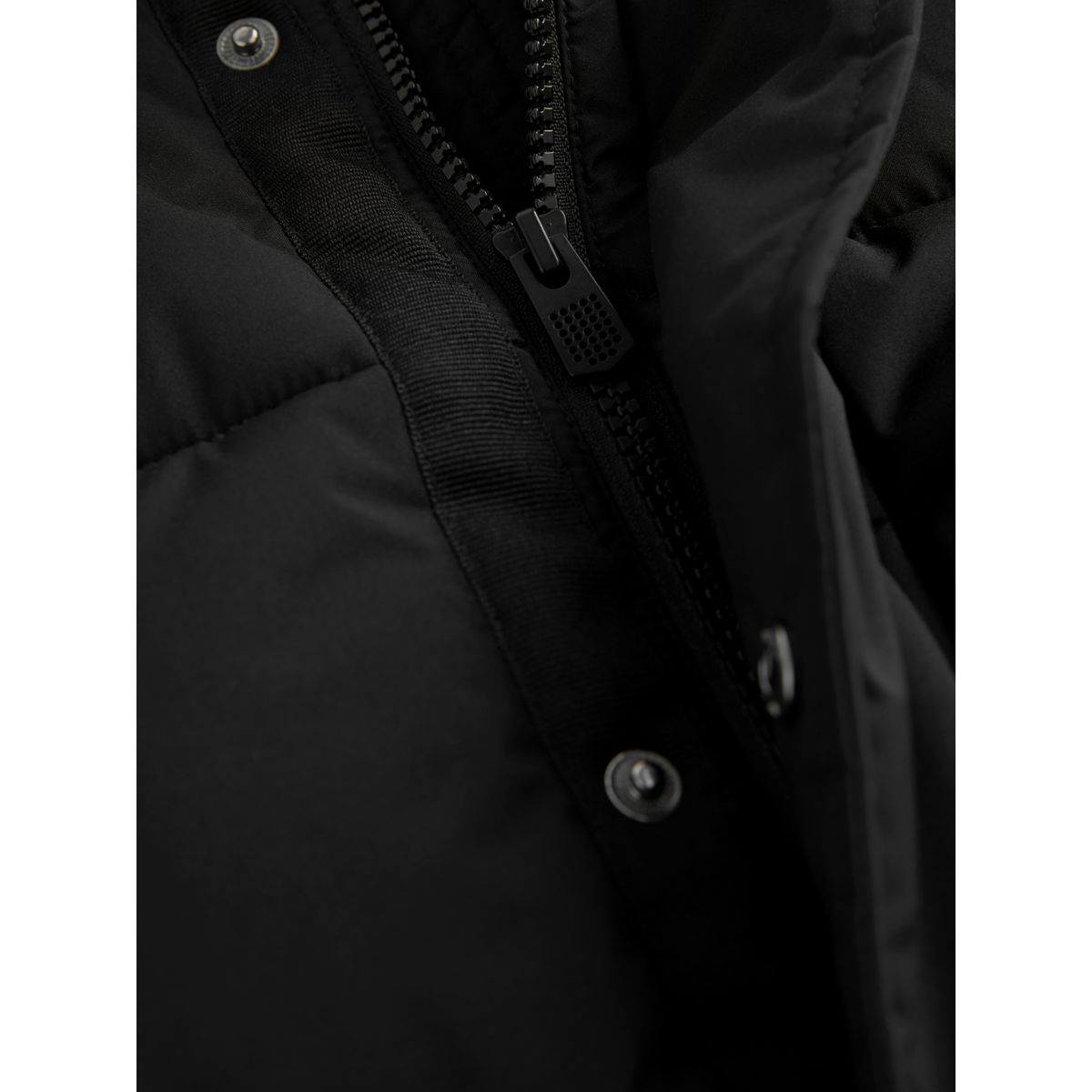 Manteau long matelassé imperméable noir, NEXT