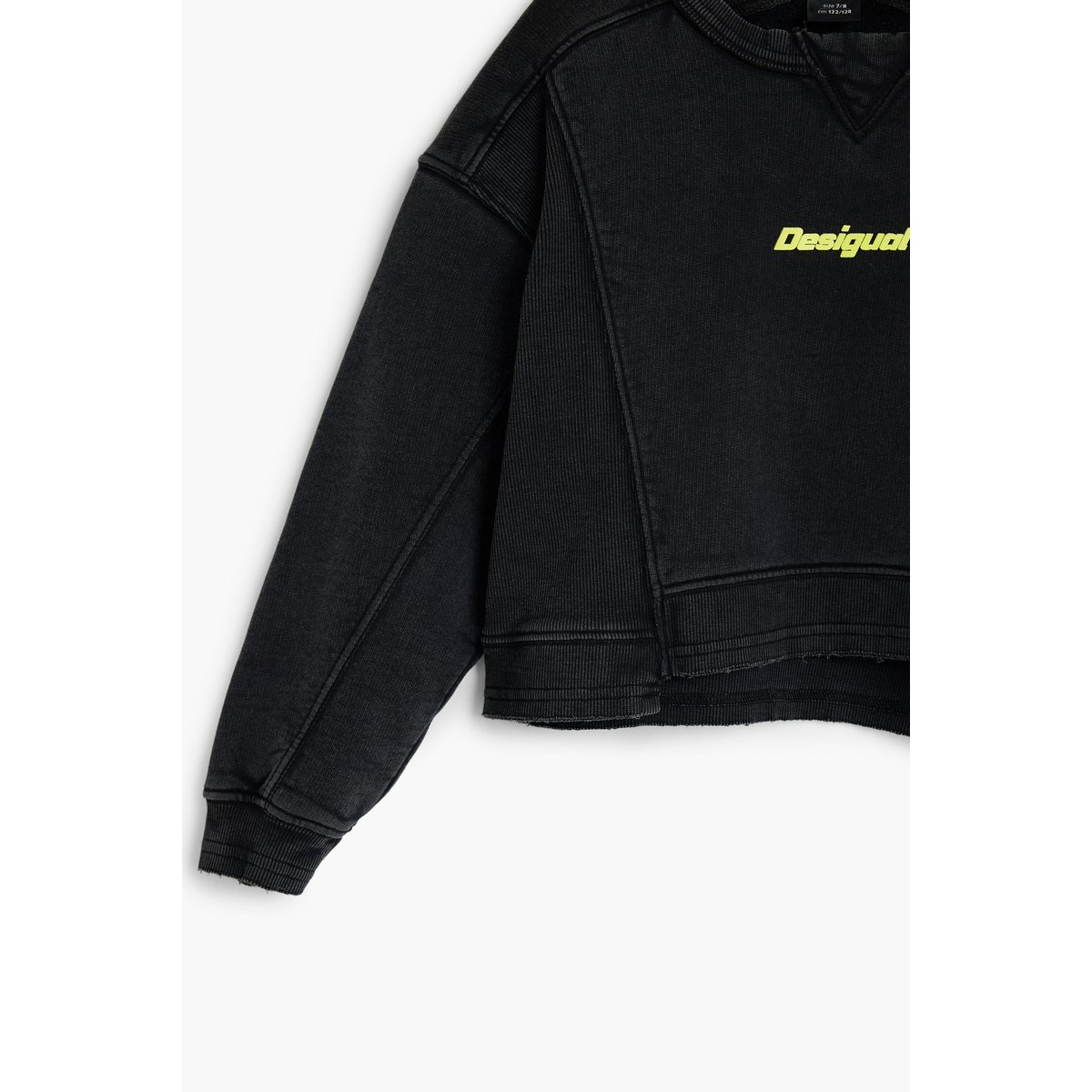 Sweat-shirt coutures logo noir, DESIGUAL