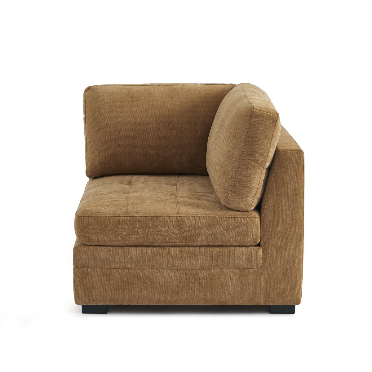 Canapé droit modulable 3 pièces en tissu BILLIE ecureuil, SORELH