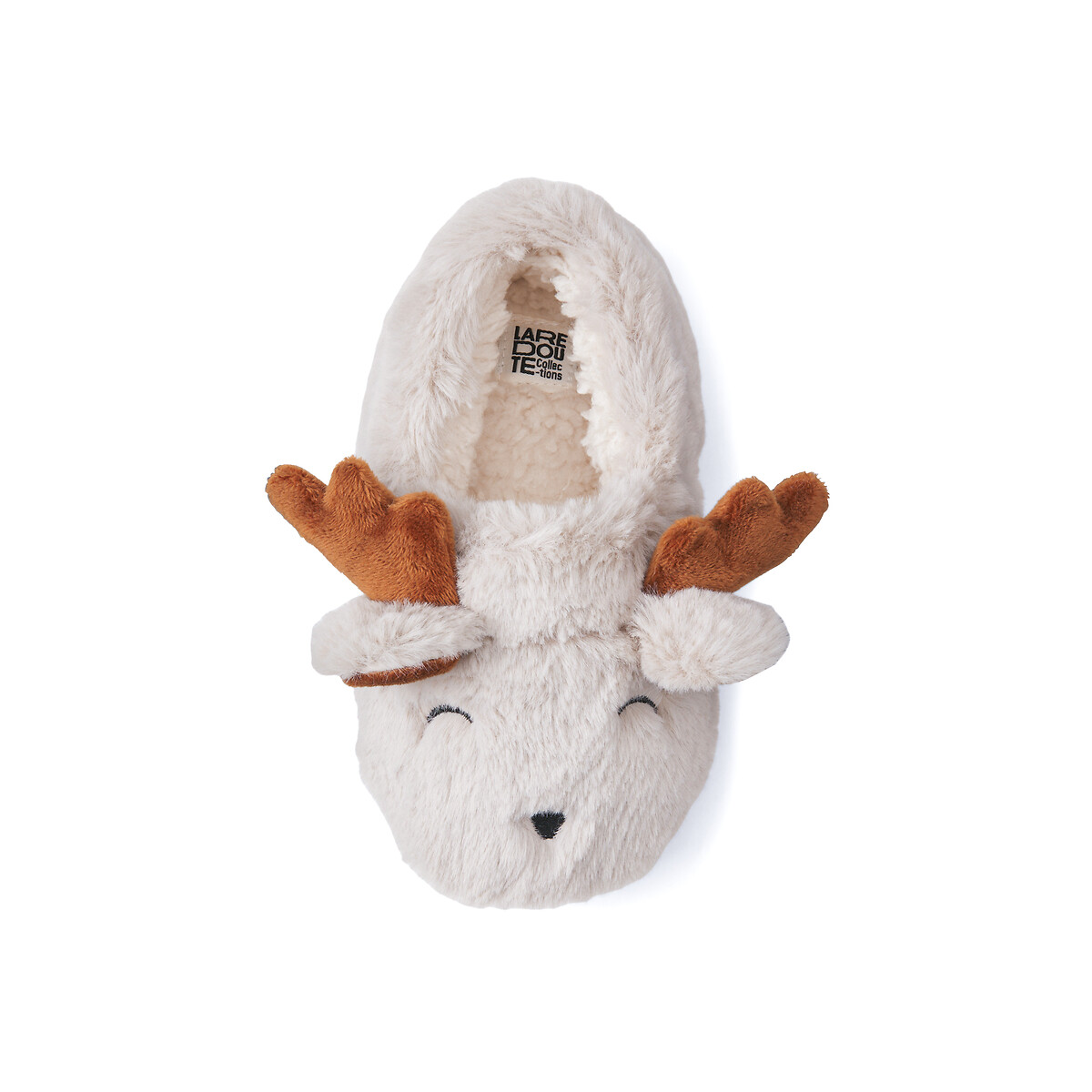 Kids' Reindeer Slippers beige, LA REDOUTE COLLECTIONS