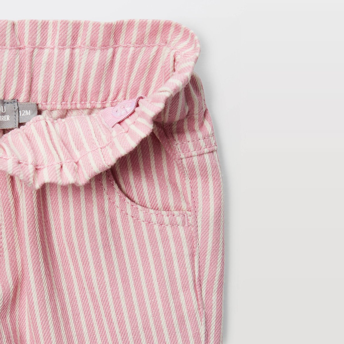 Pantalon taille élastique en coton romance, BOUT'CHOU