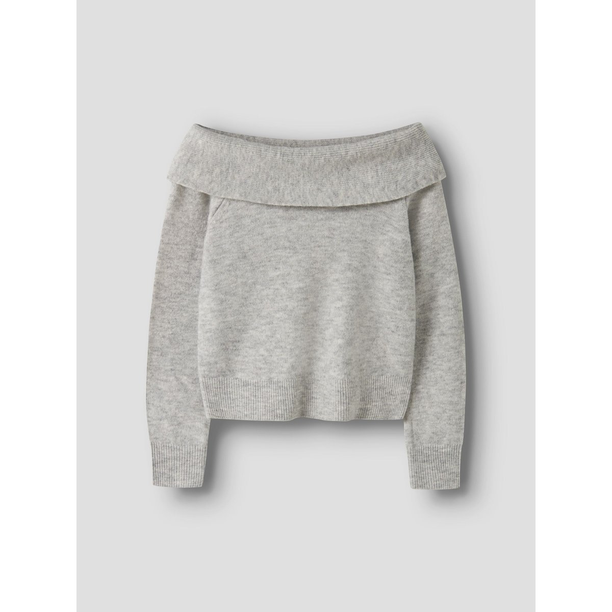 Pull En Maille gris - light grey melange1, NAME IT
