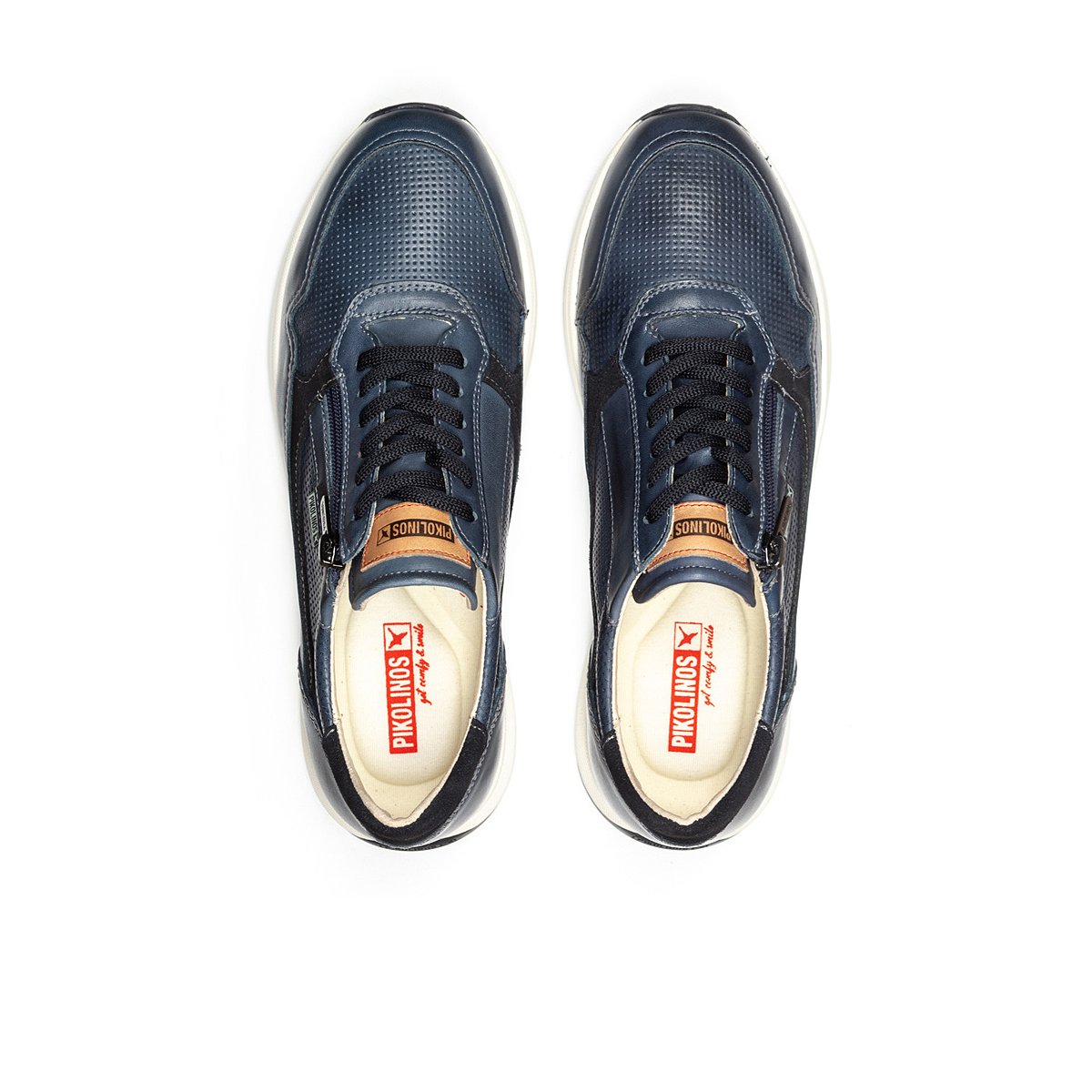 Baskets cuir Getafe blue, PIKOLINOS