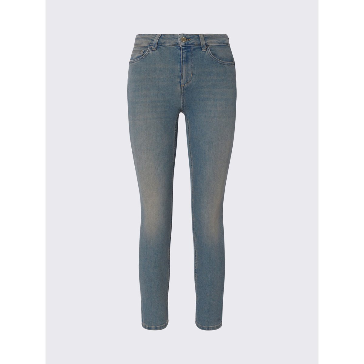 Jean skinny cropped Amazing Fit denim bleu, LIU JO