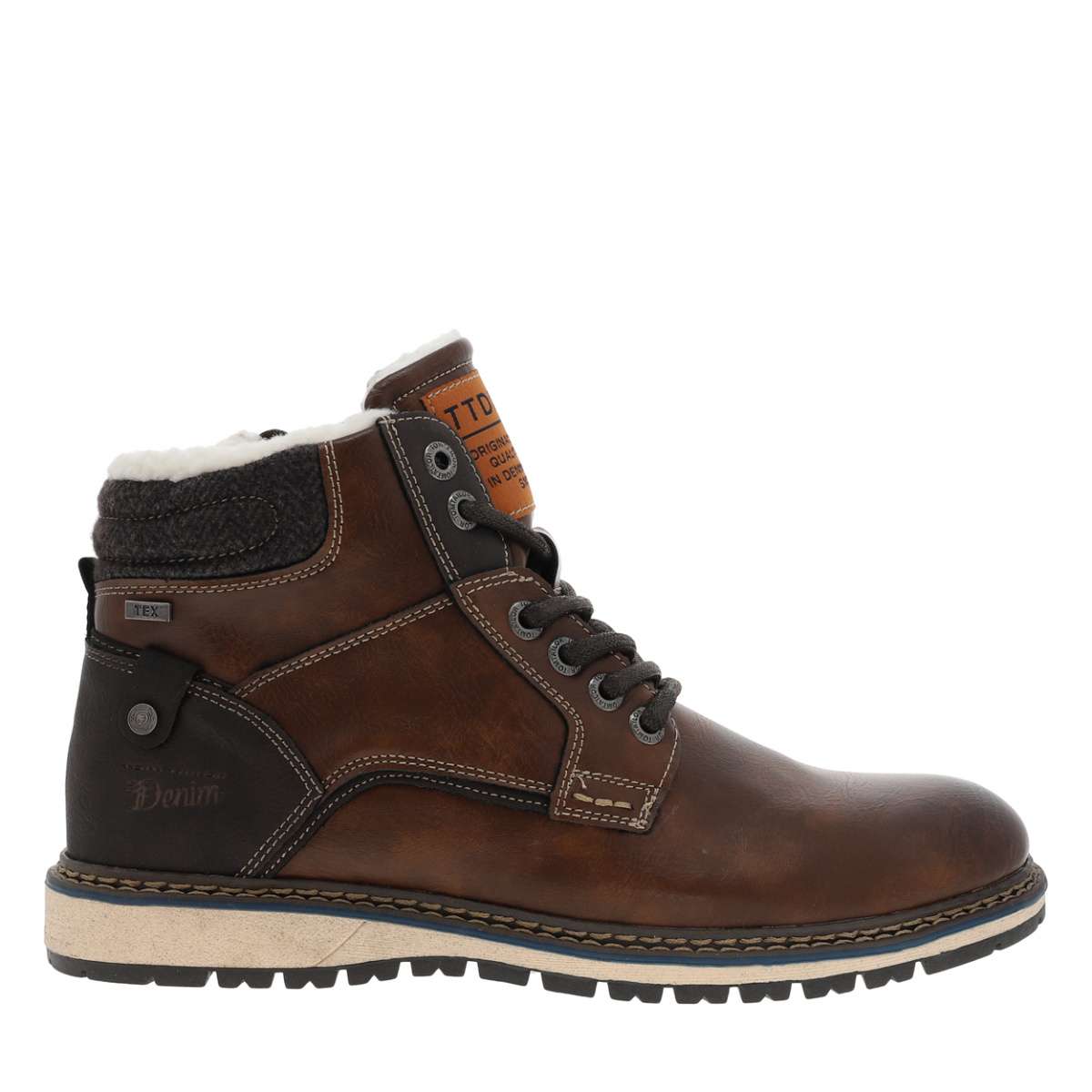 Bottines semelle baskets marron, TOM TAILOR