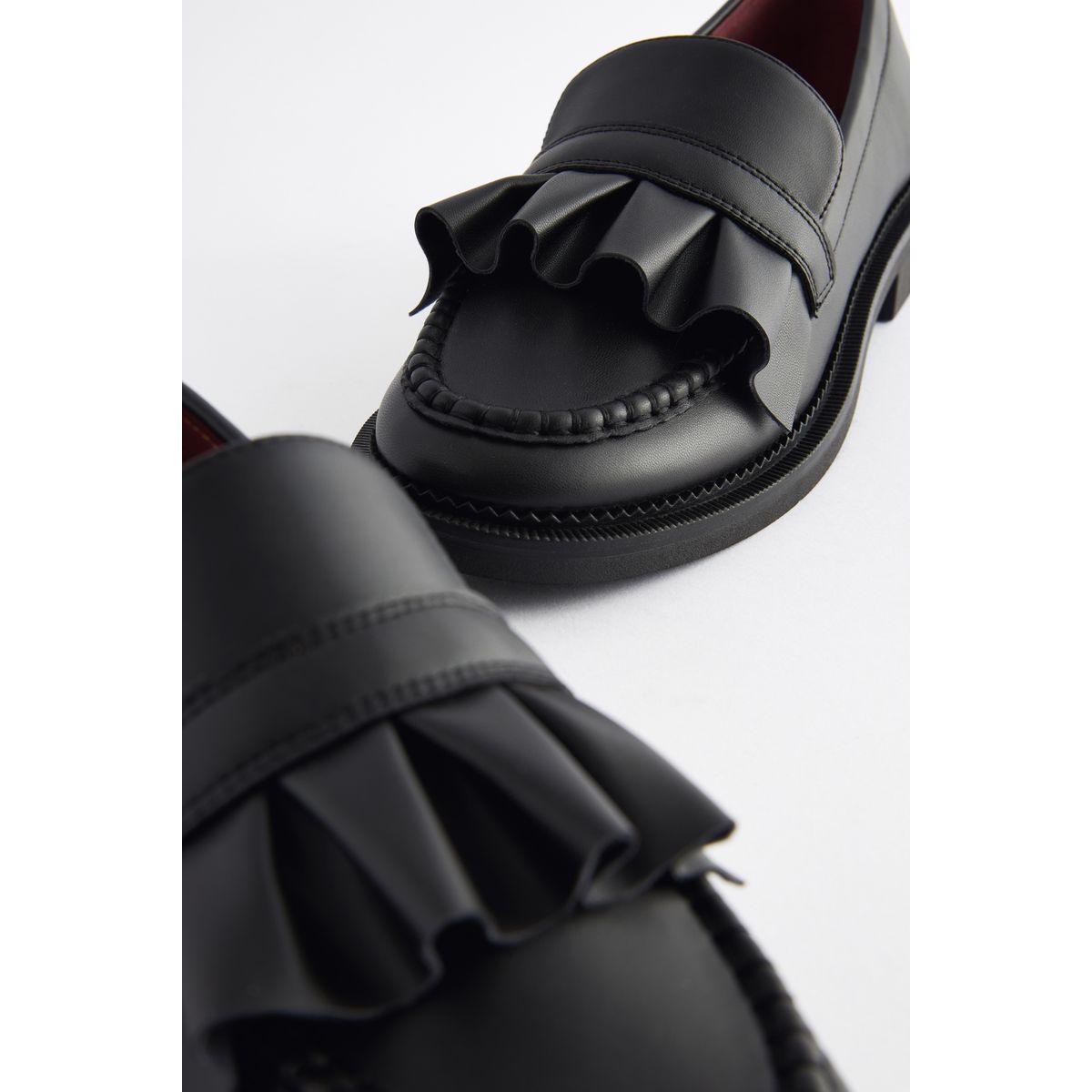 Mocassins à volants noir, NEXT