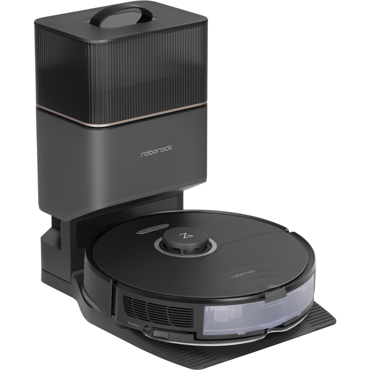 Robot Aspirateur Laveur S8+ Noir couleur unique, ROBOROCK