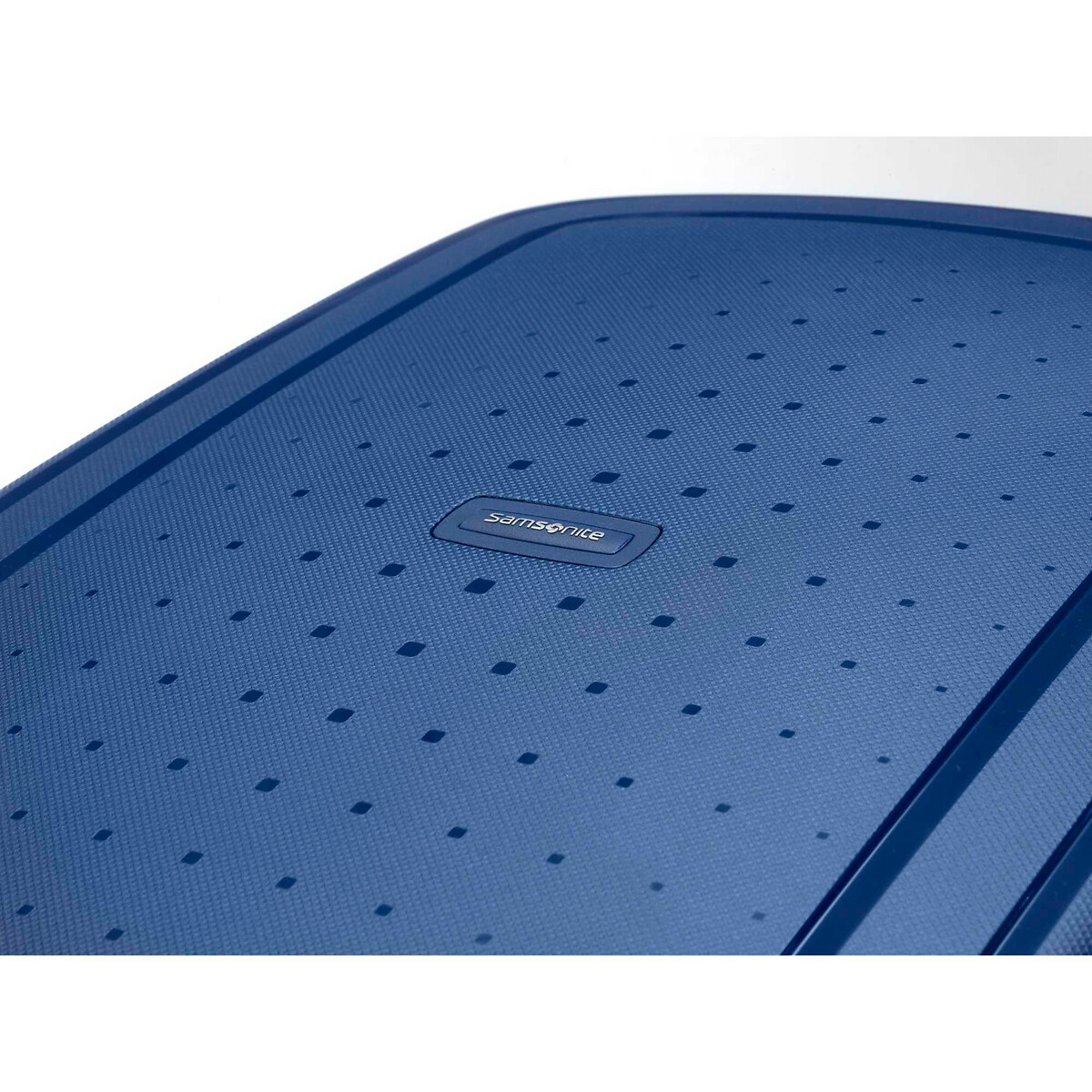 Mala de viagem média S'Cure, 69 cm, com 4 rodas e fechadura, da Samsonite azul, SAMSONITE