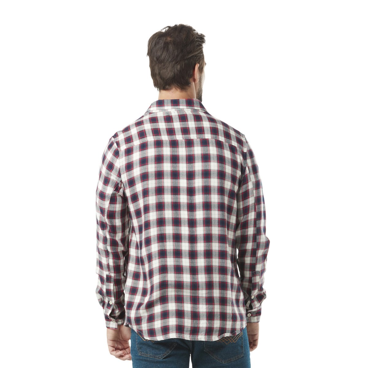 Chemise à carreaux Lex rouge/beige/bleu marine, VON DUTCH