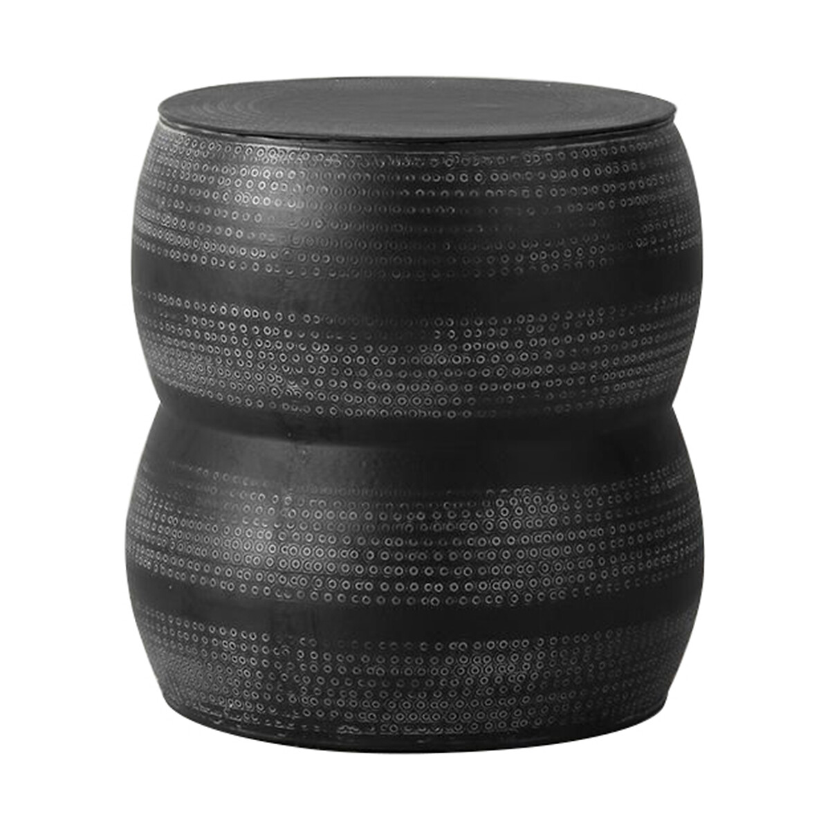 Sikar Boho Embossed Side Table grey, SO'HOME
