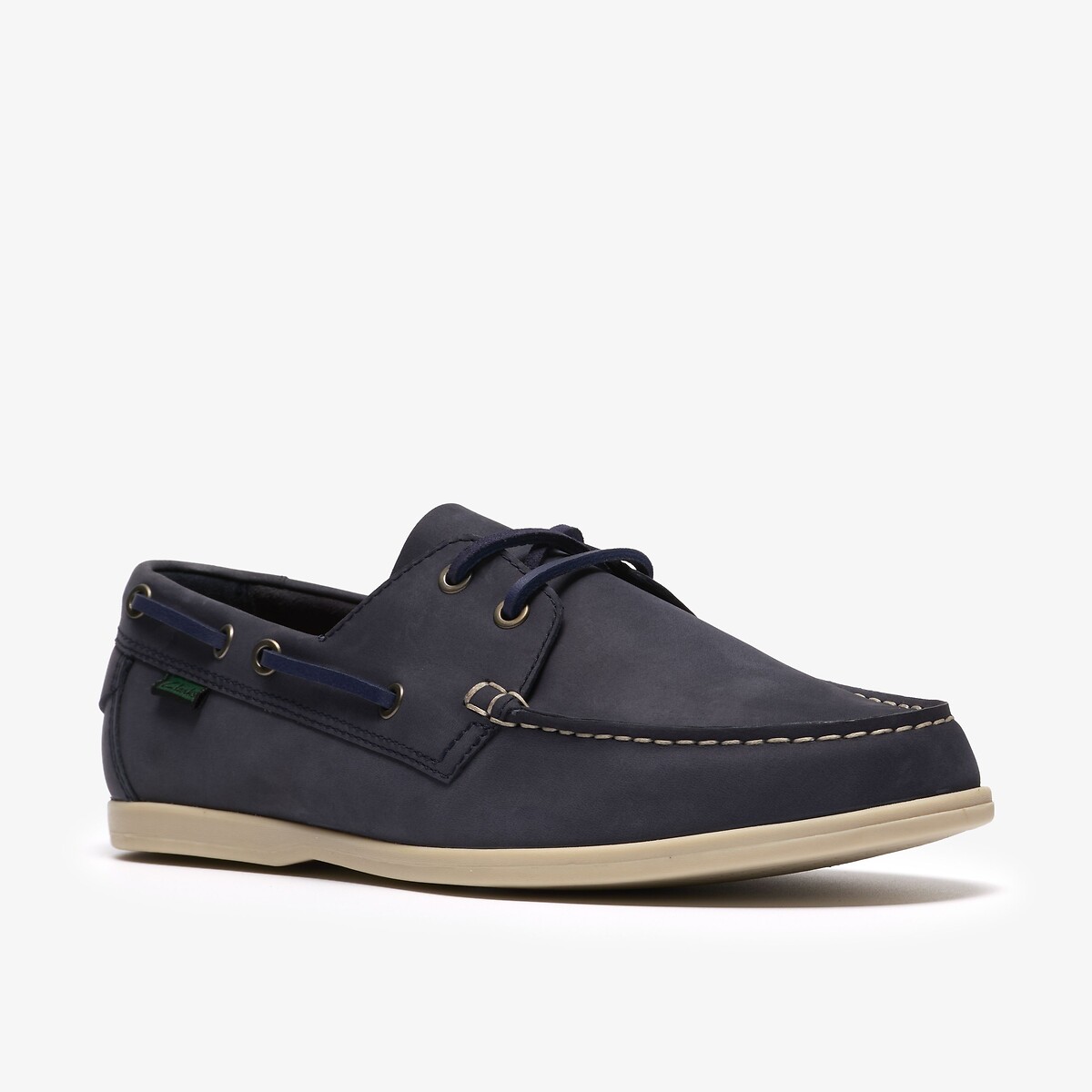 Mocassini da barca in nabuk Charmouth blu marino, CLARKS