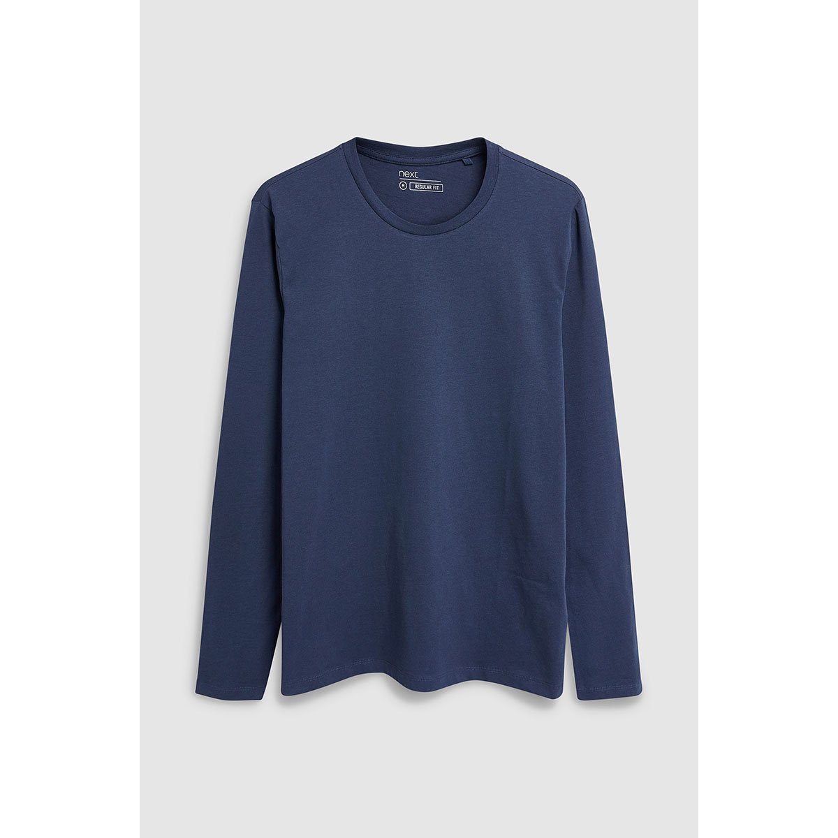 T-shirt Ras De Cou Aux Manches Longues bleu marine, NEXT