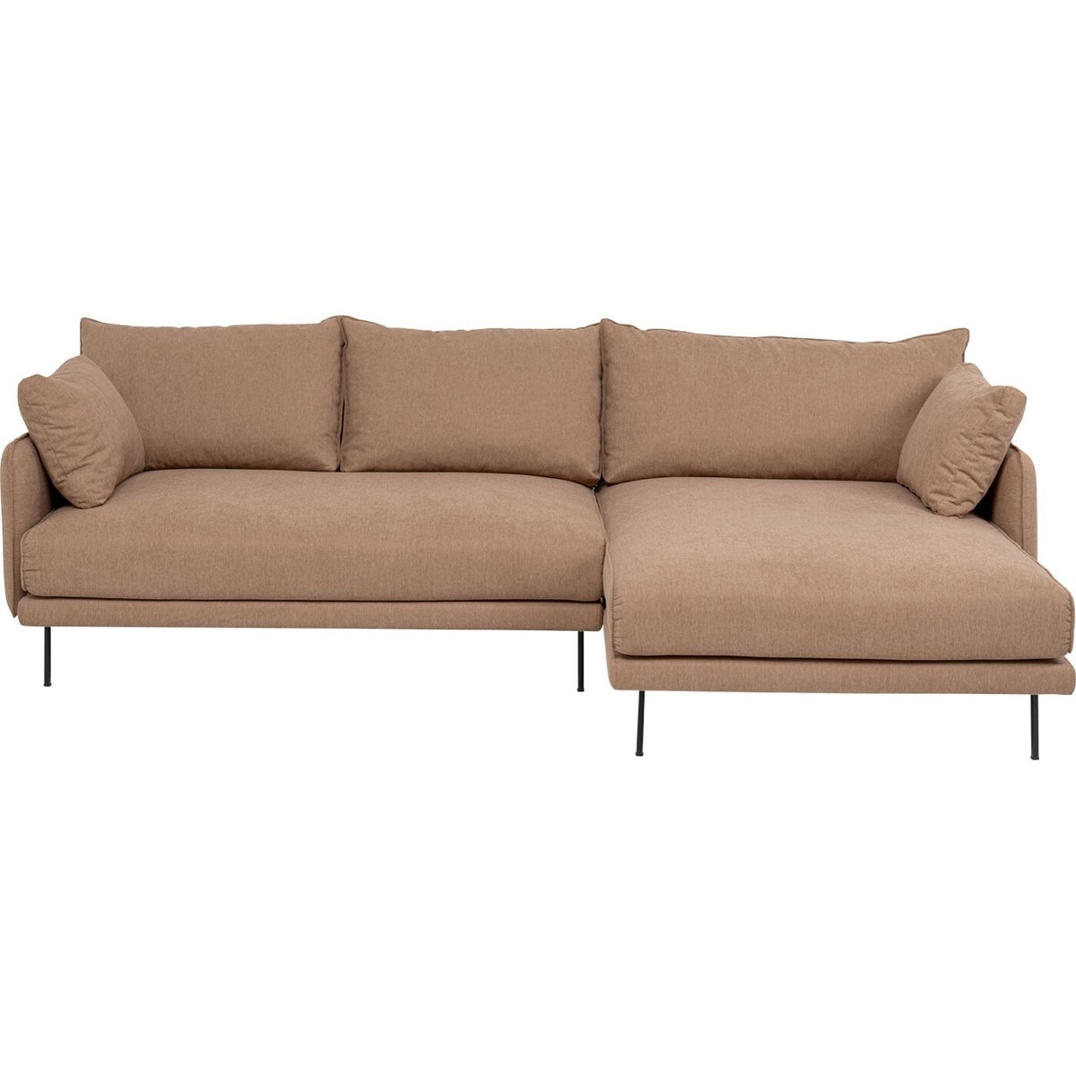 Canapé d'angle Edna droite marron clair marron, KARE DESIGN