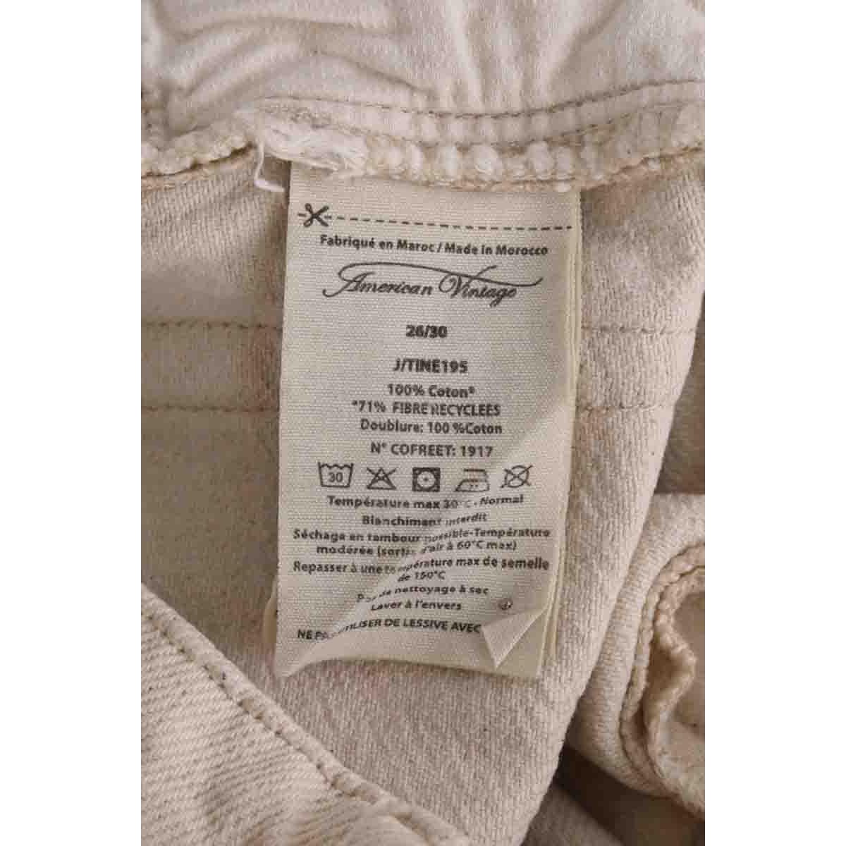 Jean droit - Très Bon État beige, AMERICAN VINTAGE