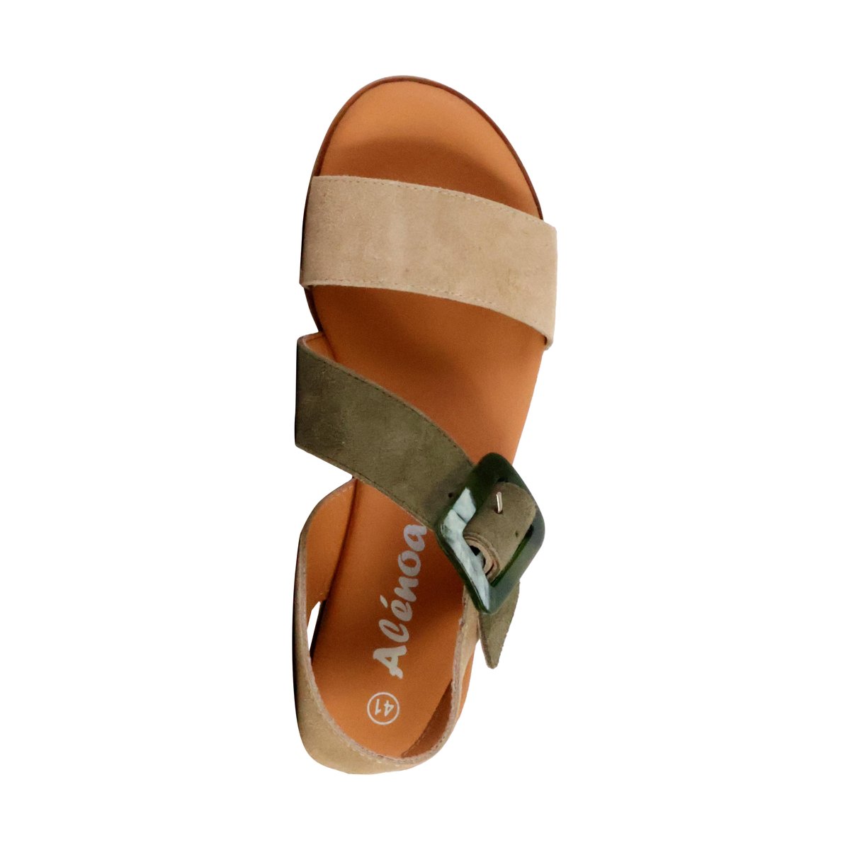 Sandales Cuir Alenoa sand/khaki, THE DIVINE FACTORY