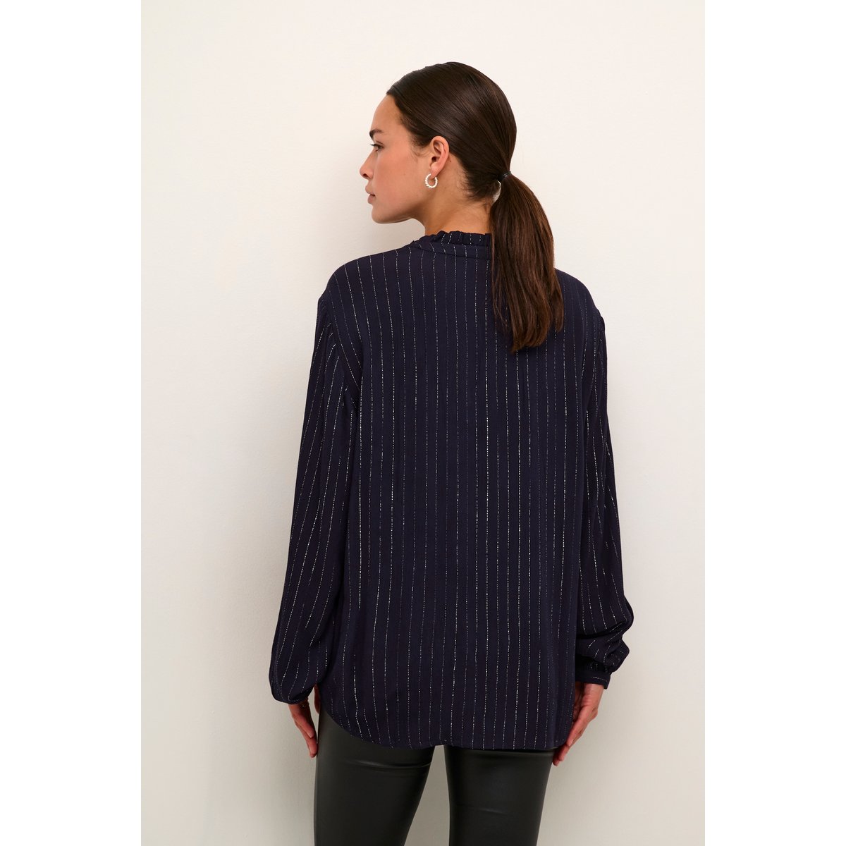 Blouse with long sleeve violet dawn purple, KAFFE