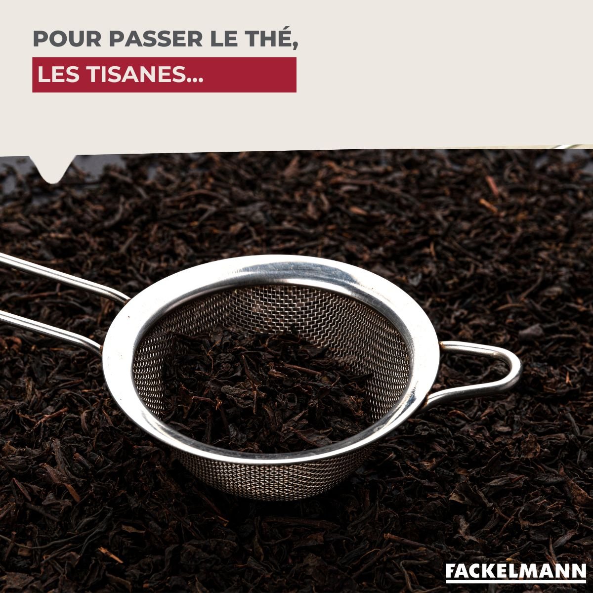 Passoire Chinois 10,5 cm de diamètre en inox gris, FACKELMANN