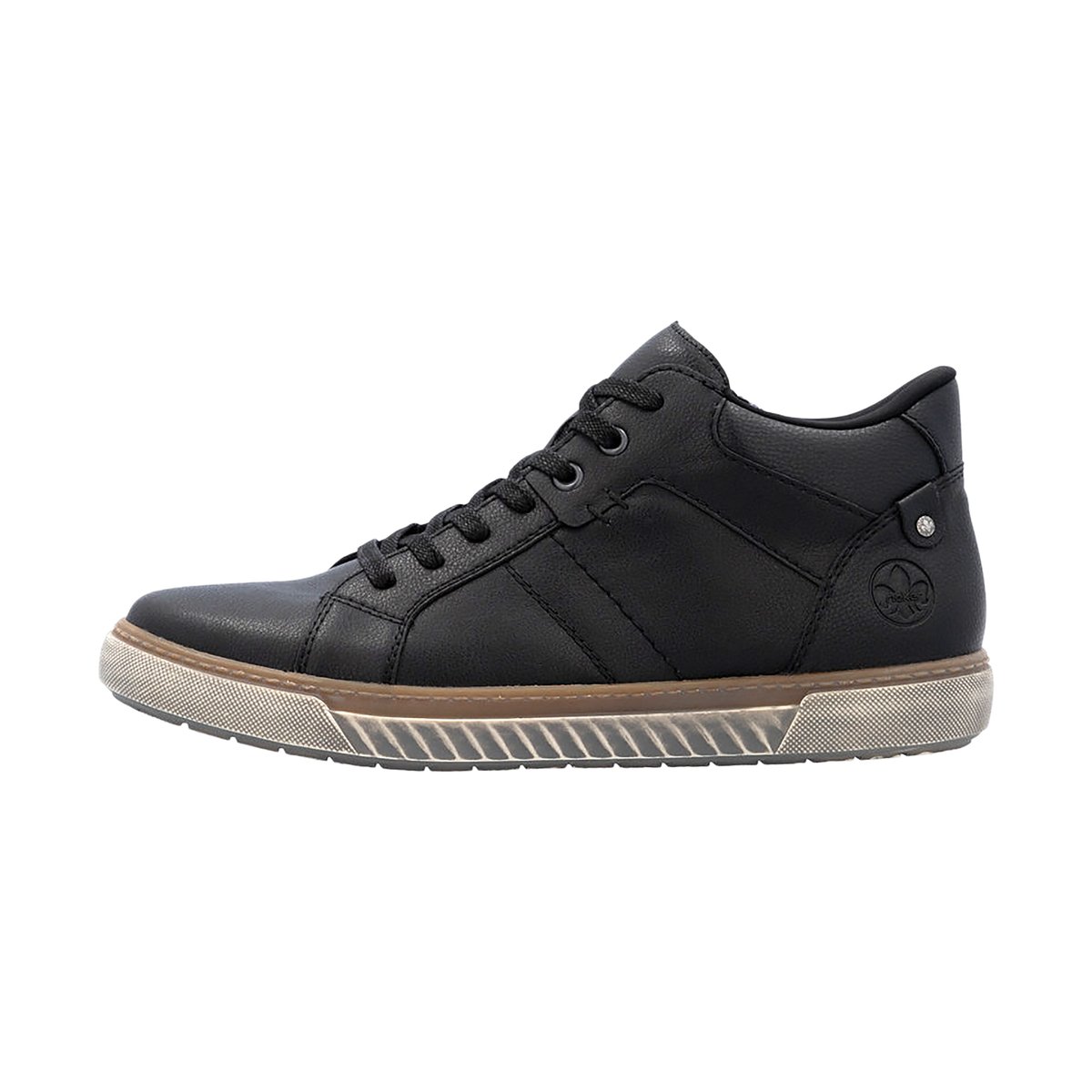 Basket Basse Cuir Rgd noir, RIEKER