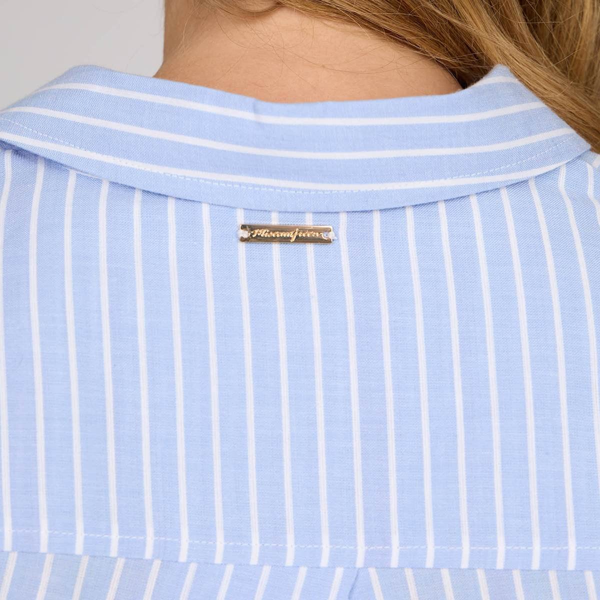 Chemise Cassie bleu ciel, MISE AU GREEN