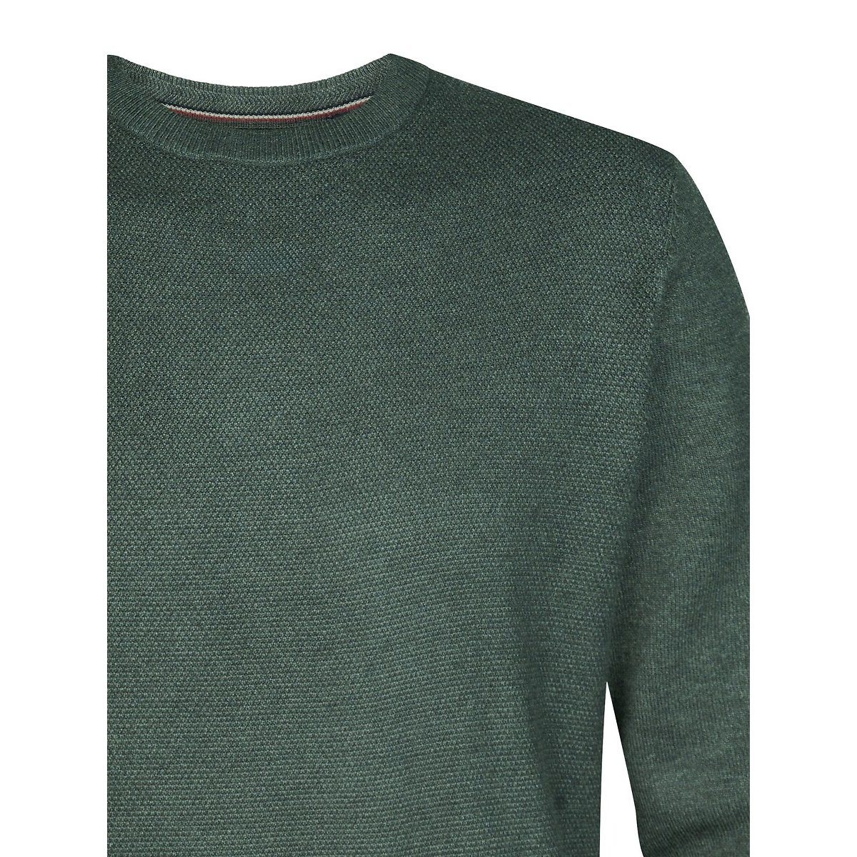 Pull col rond en fine maille vert foncé, PETROL INDUSTRIES