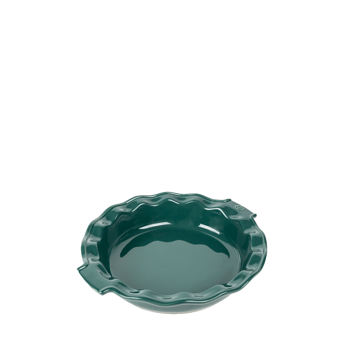 Plat Pie Dish 23 cm Ecru APPOLIA vert forêt, PEUGEOT