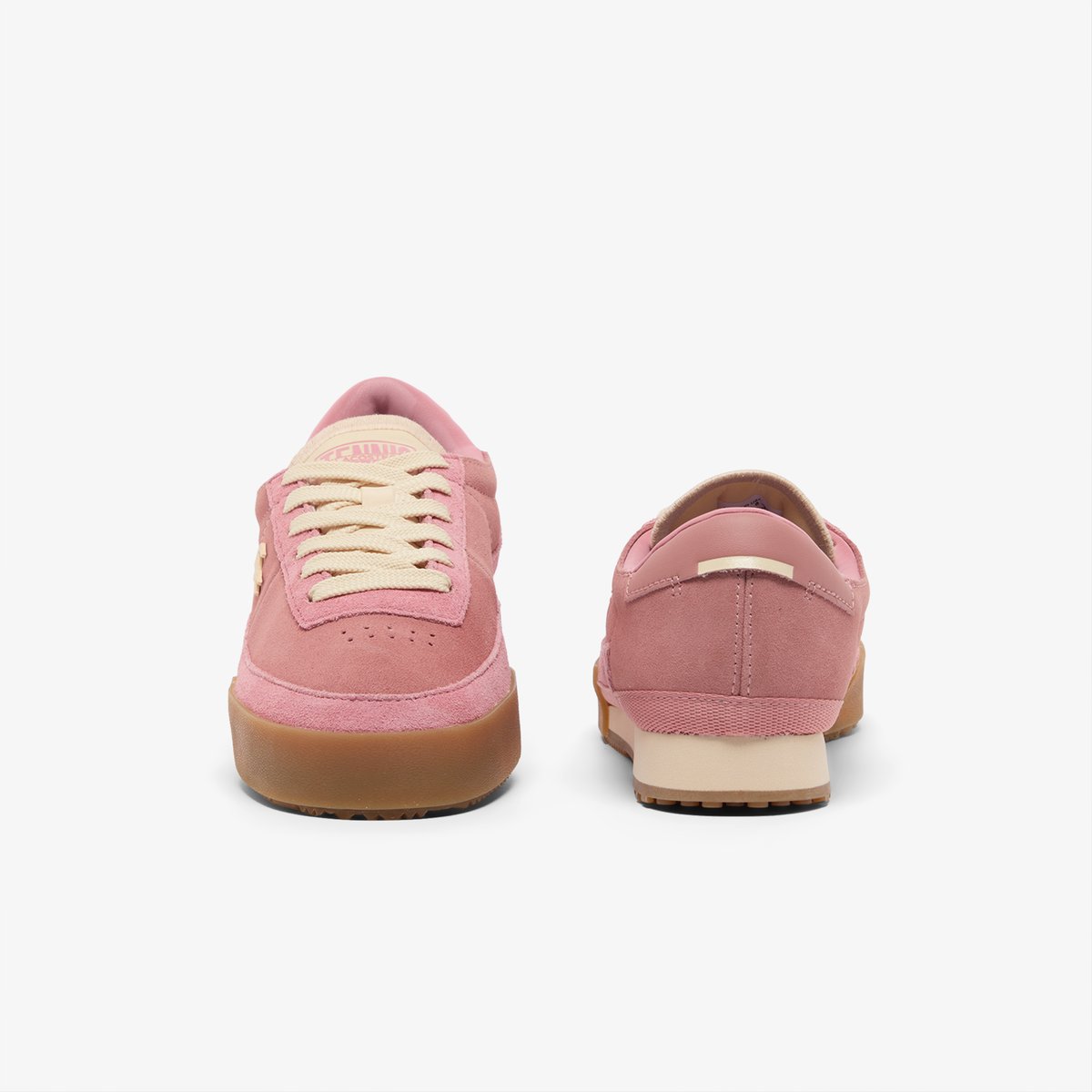 Sneakers Aura femme en suède rose-ajx, LACOSTE