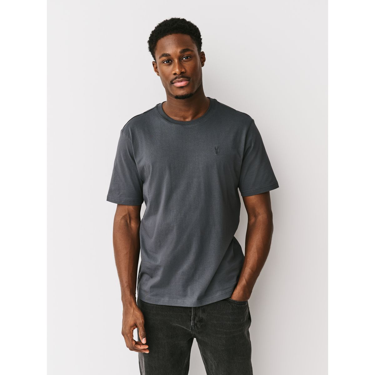 T-shirt, lot de 4 bleu marine/noir/blanc/gris, NEXT