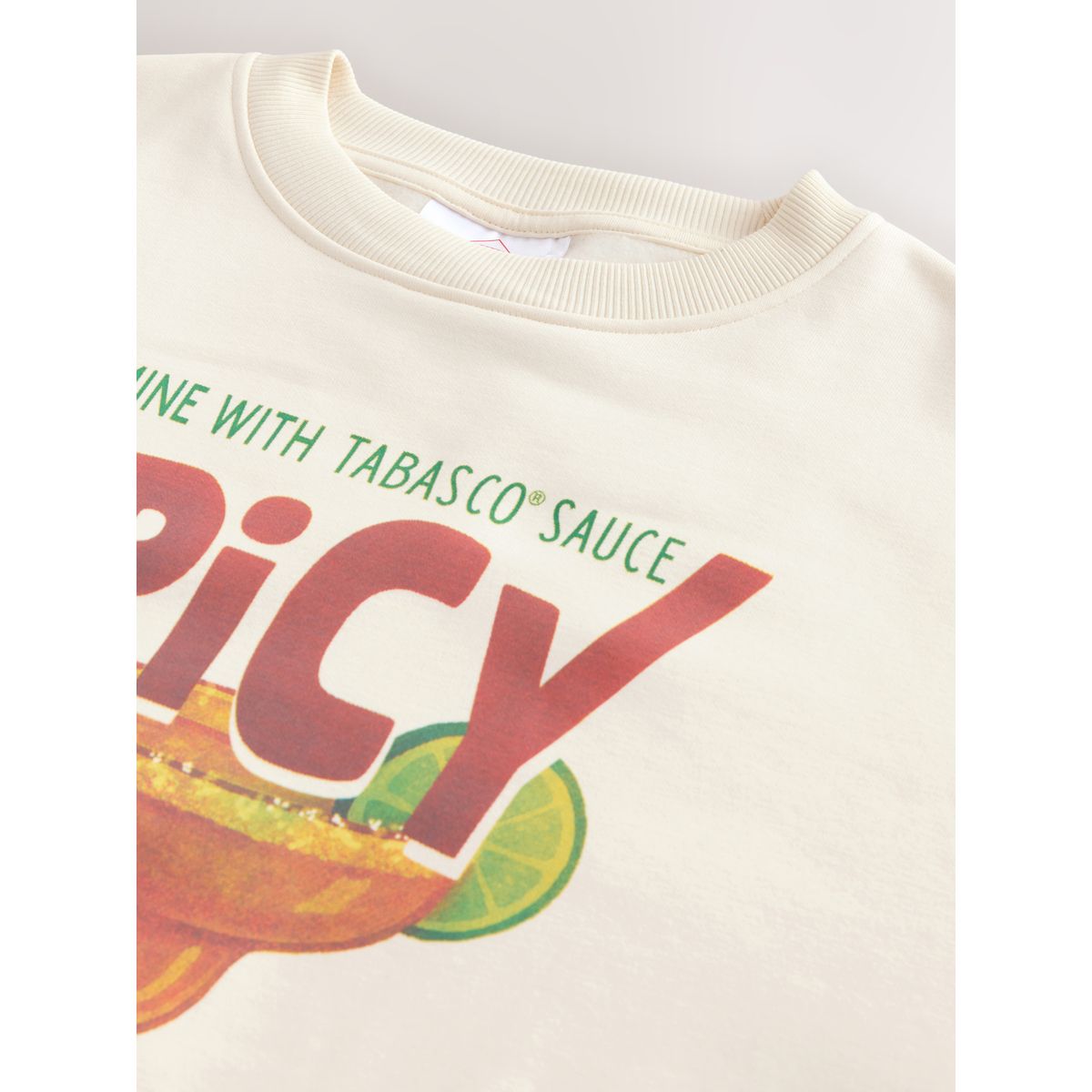Sweat-shirt tabasco spicy margarita écru, NEXT