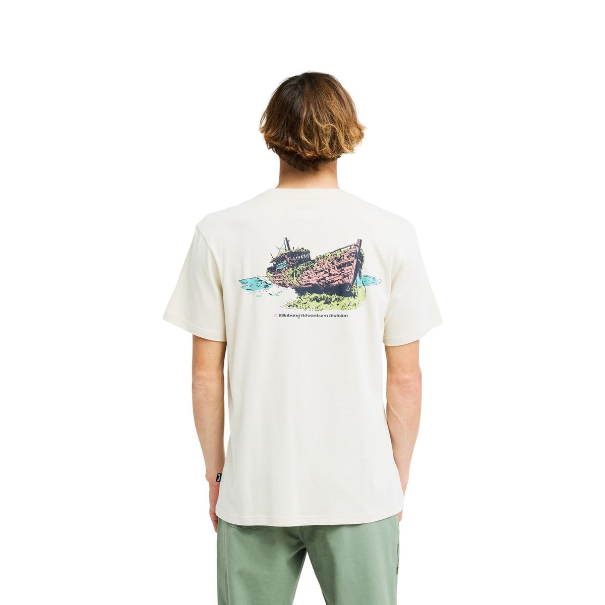 T shirt manches courtes ABANDON beige oatmeal, BILLABONG