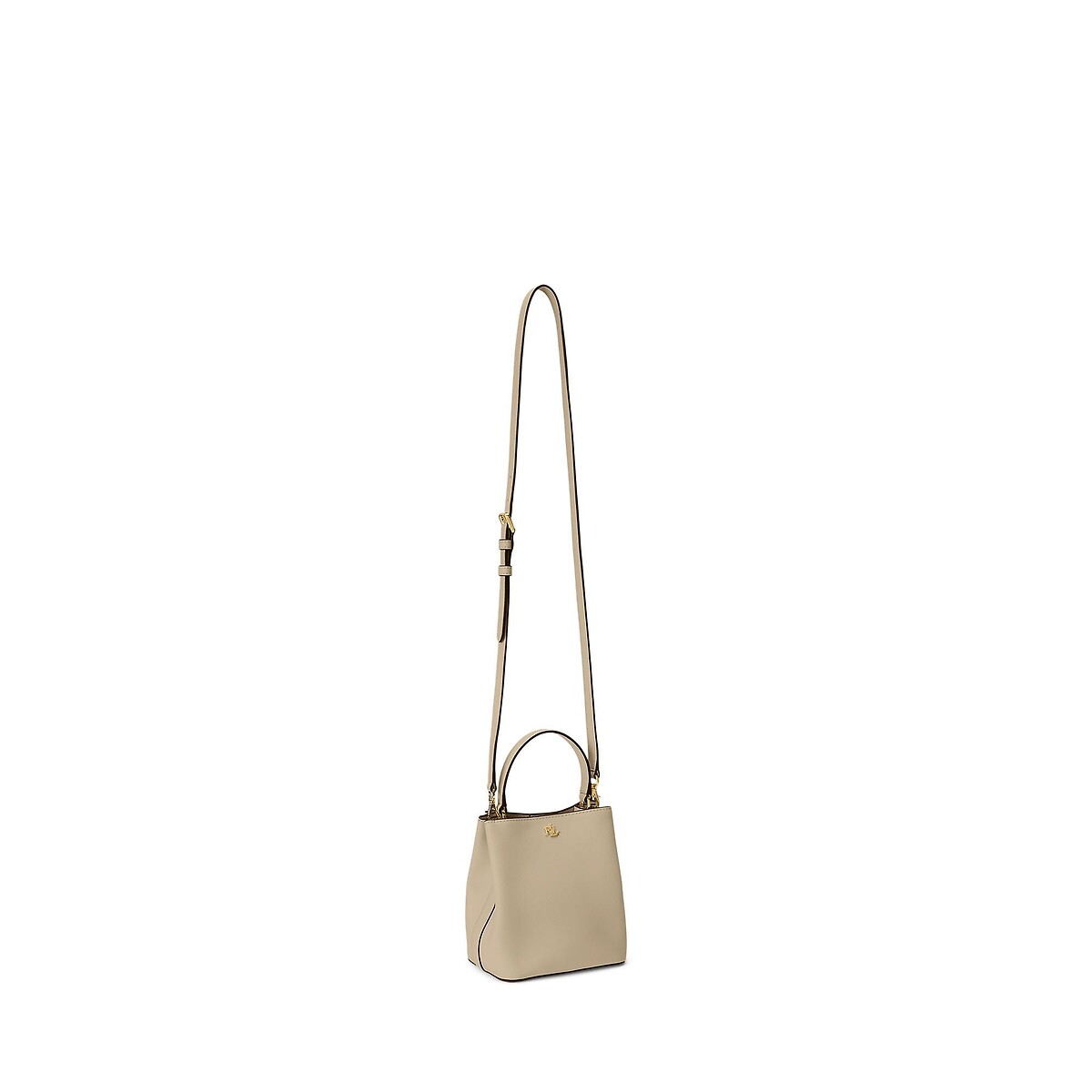 Sac seau en cuir beige, LAUREN RALPH LAUREN