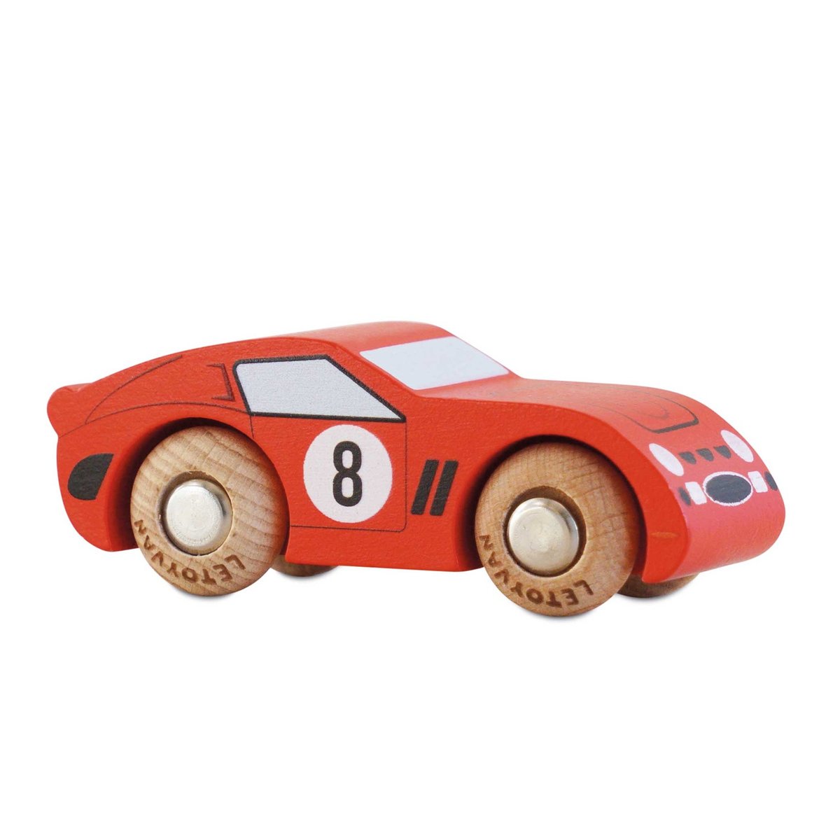 Voiture Finley No 4 rouge, LE TOY VAN