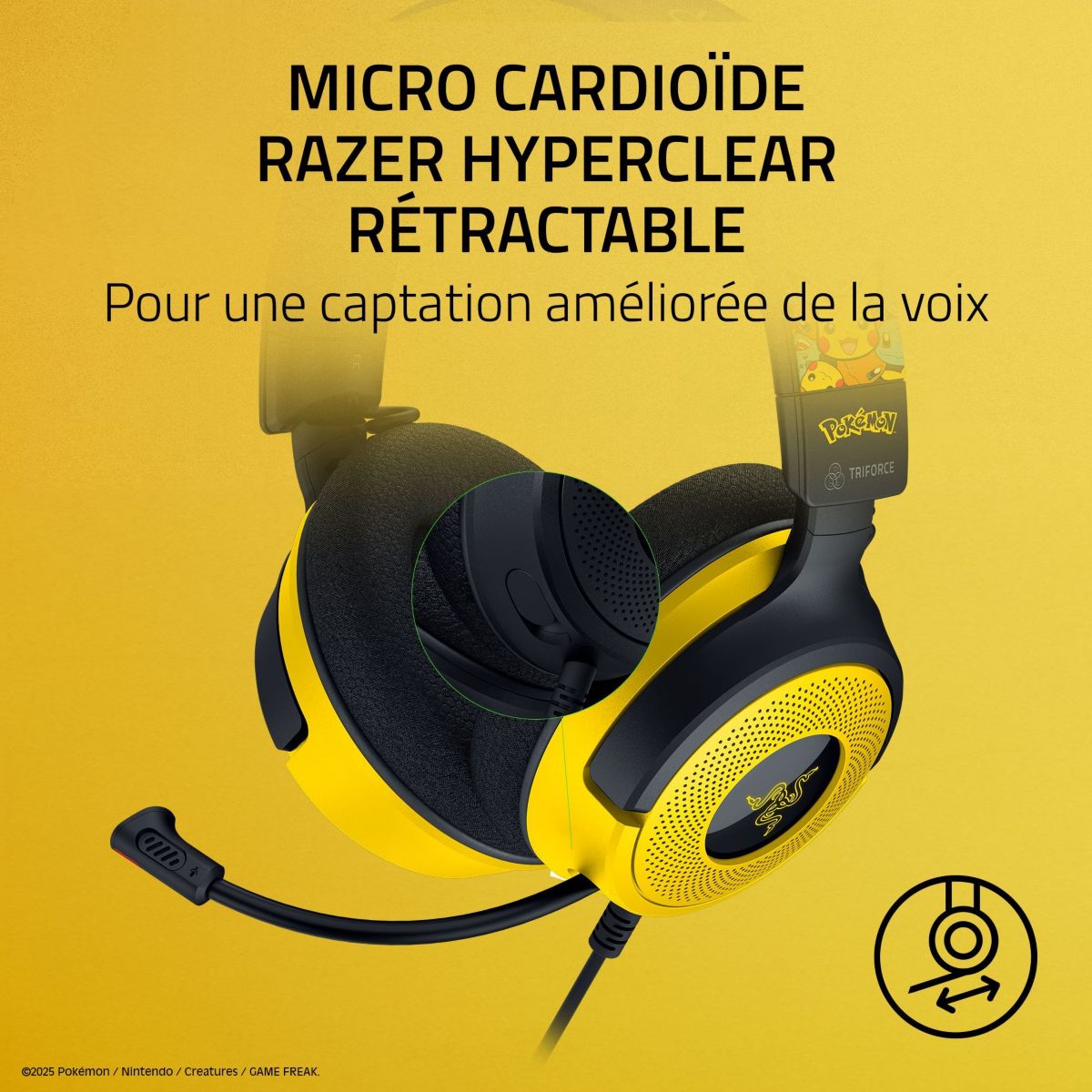 Casque gamer KRAKEN V4 X POKÉMON KANTO STARTERS ED multicolore, RAZER
