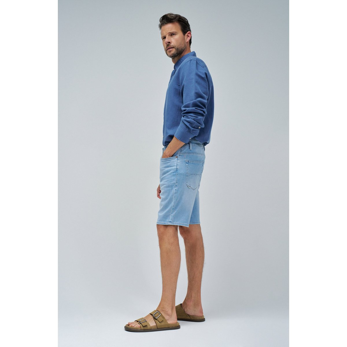 SHORTS REGULAR S-ACTIV EN JEAN bleu, SALSA JEANS