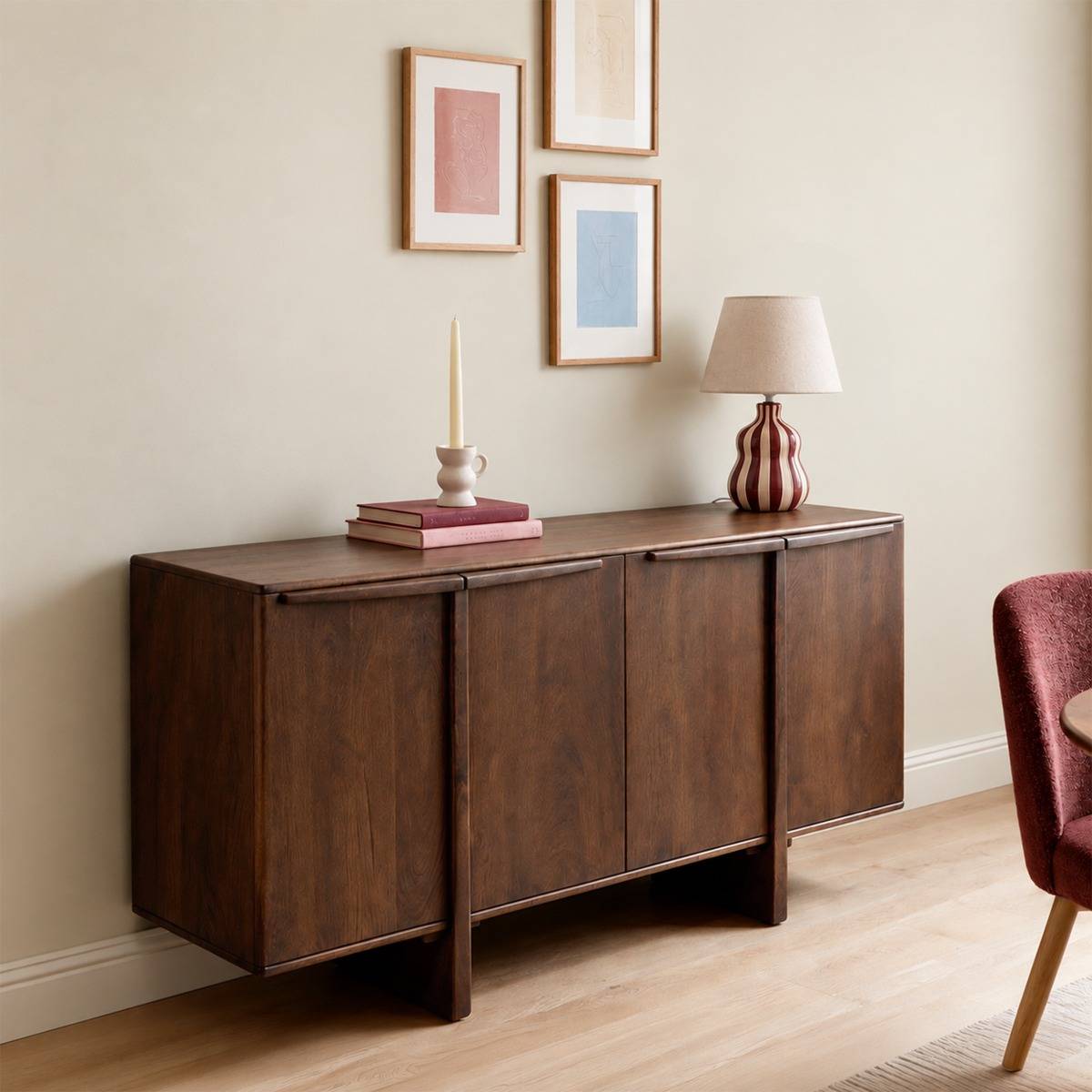 Buffet en bois de manguier ANATOLE bois foncé, MADE IN MEUBLES