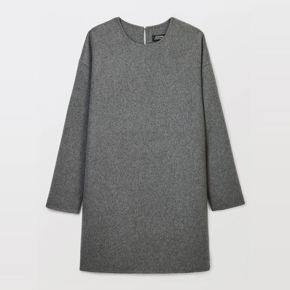Robe manche longue courte contenant de la laine robot, MONOPRIX
