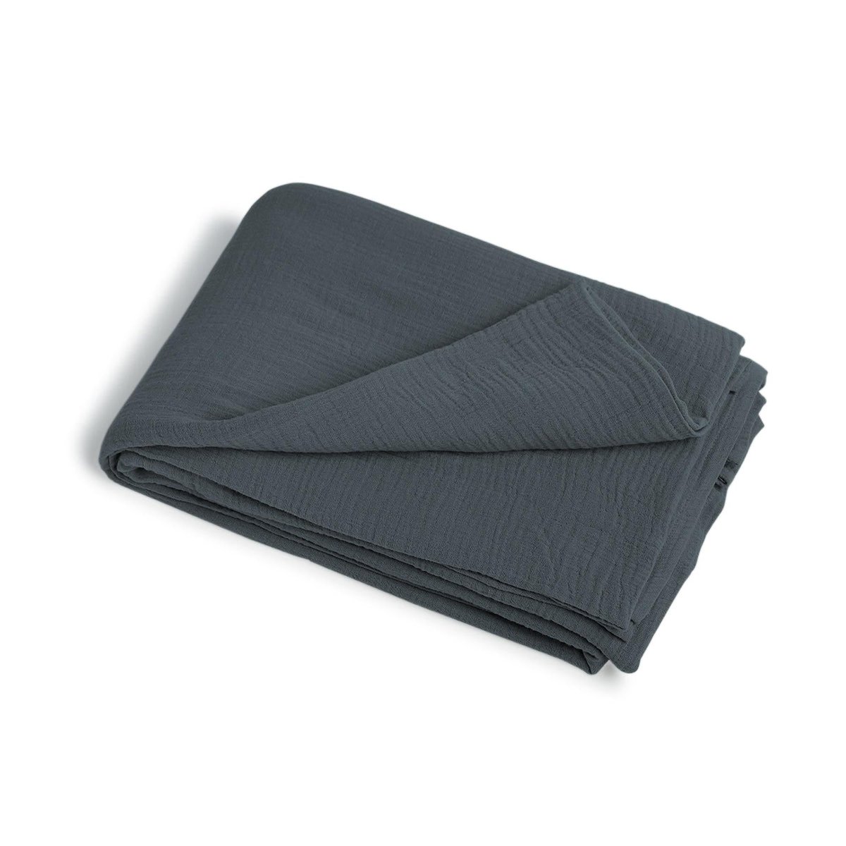 Nappe gaze de coton CARLA bleu orage, FEBRONIE