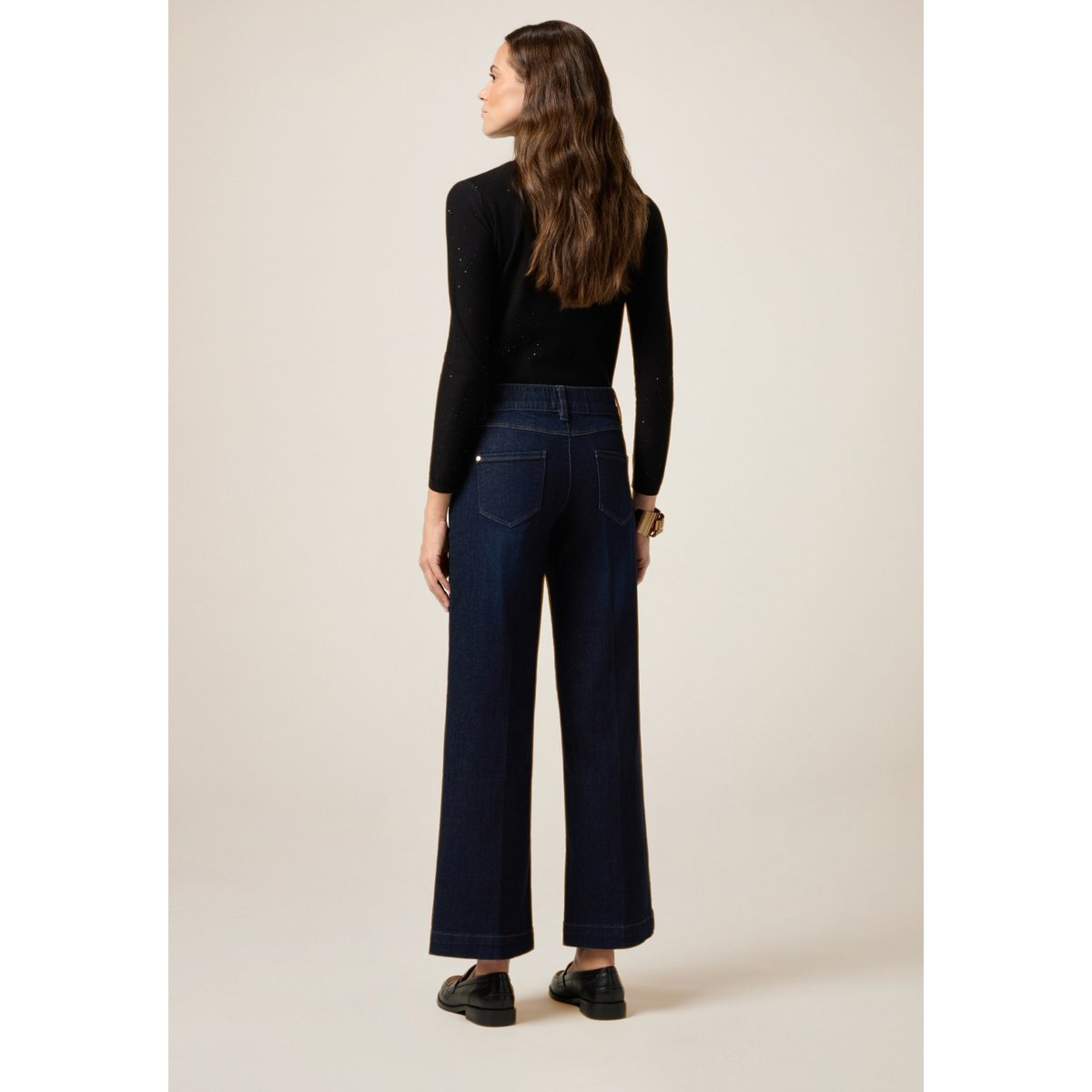 Jean à jambes larges bleu, OLTRE