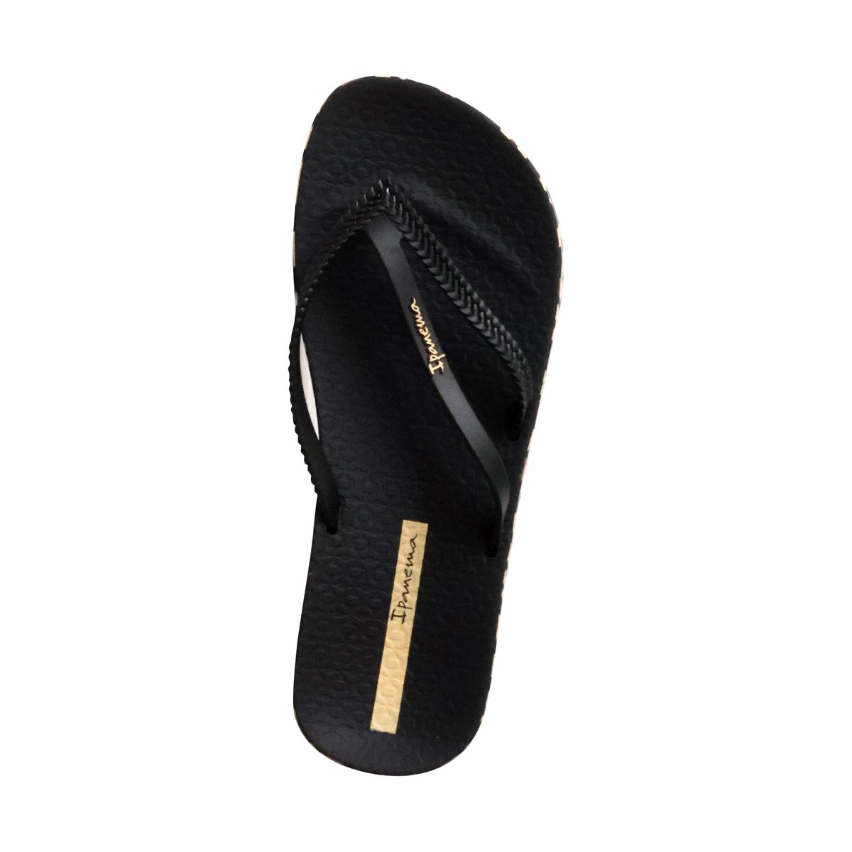 Tong Bossa Soft noir/jaune, IPANEMA