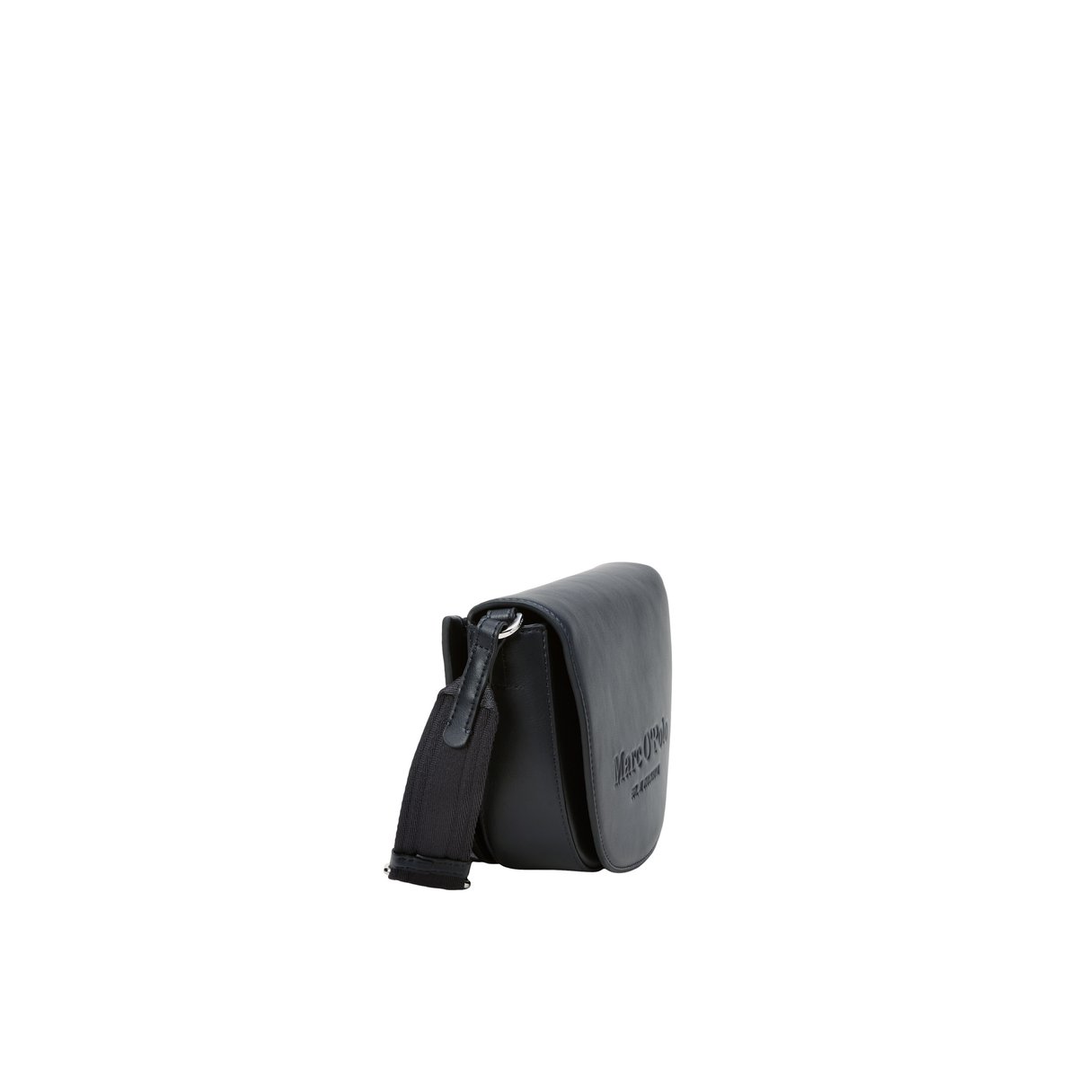 Sac à bandoulière small en une alternative de cuir en polyester recyclé dunkelblau, MARC O'POLO