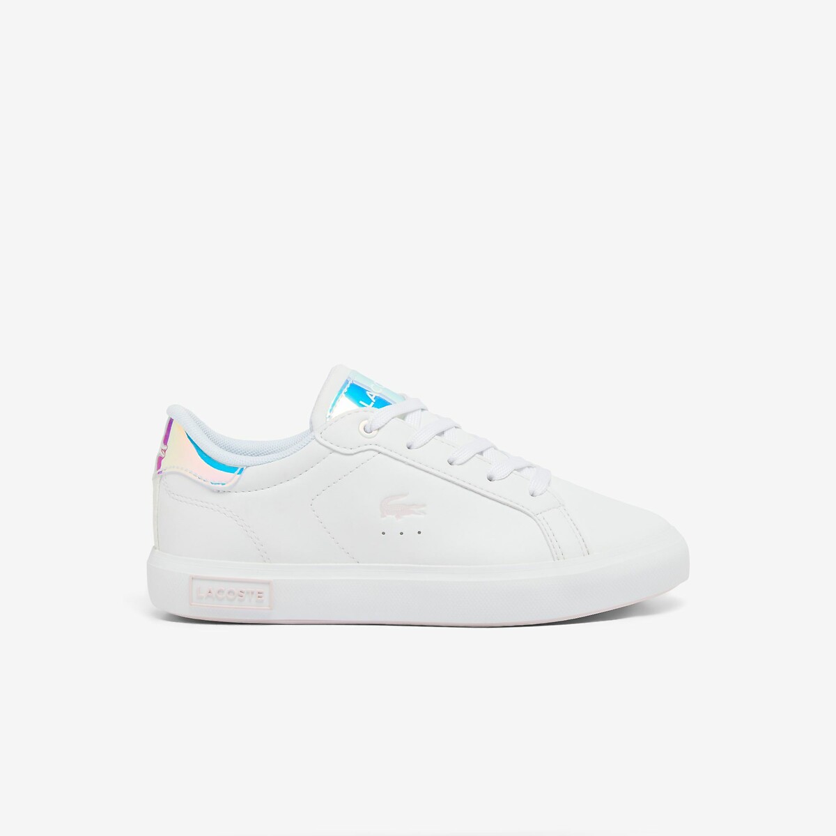 Kids Powercourt Low Top Trainers white/pink, LACOSTE