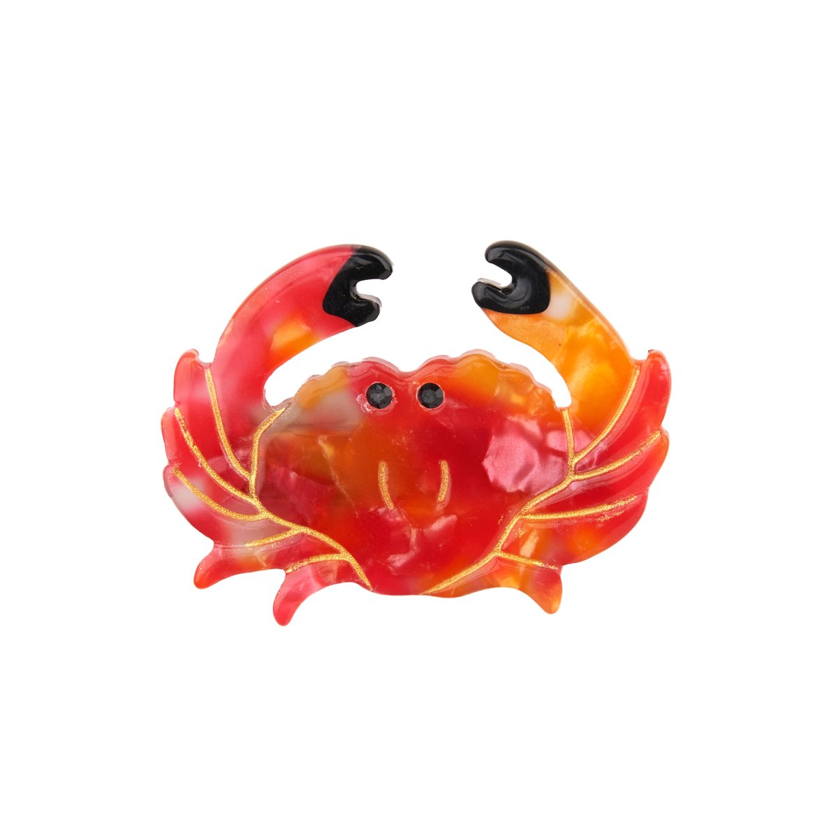 Barrette CRABE rouge, COUCOU SUZETTE