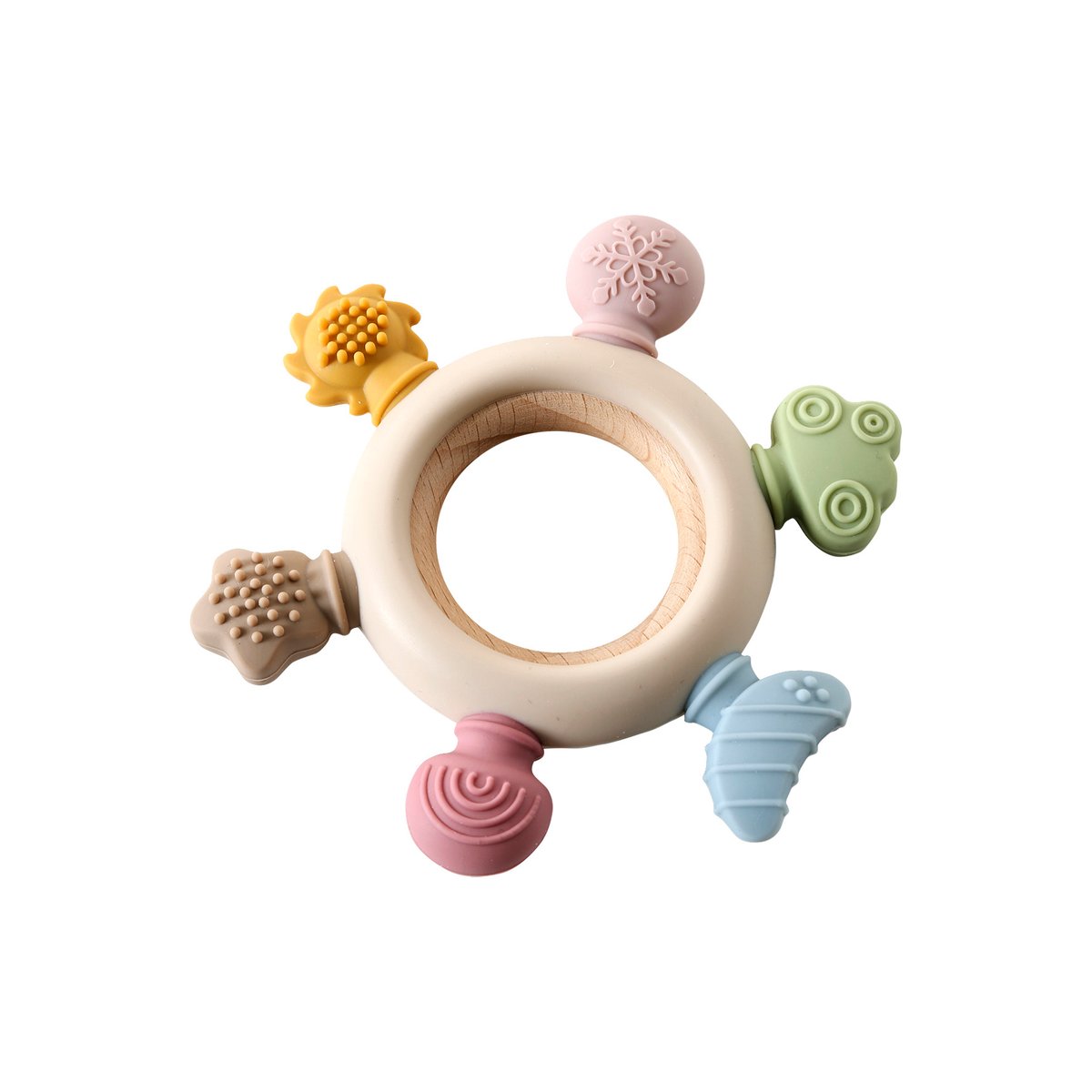 Anneau de dentition sensoriel en bois FSC® bois, VERTBAUDET