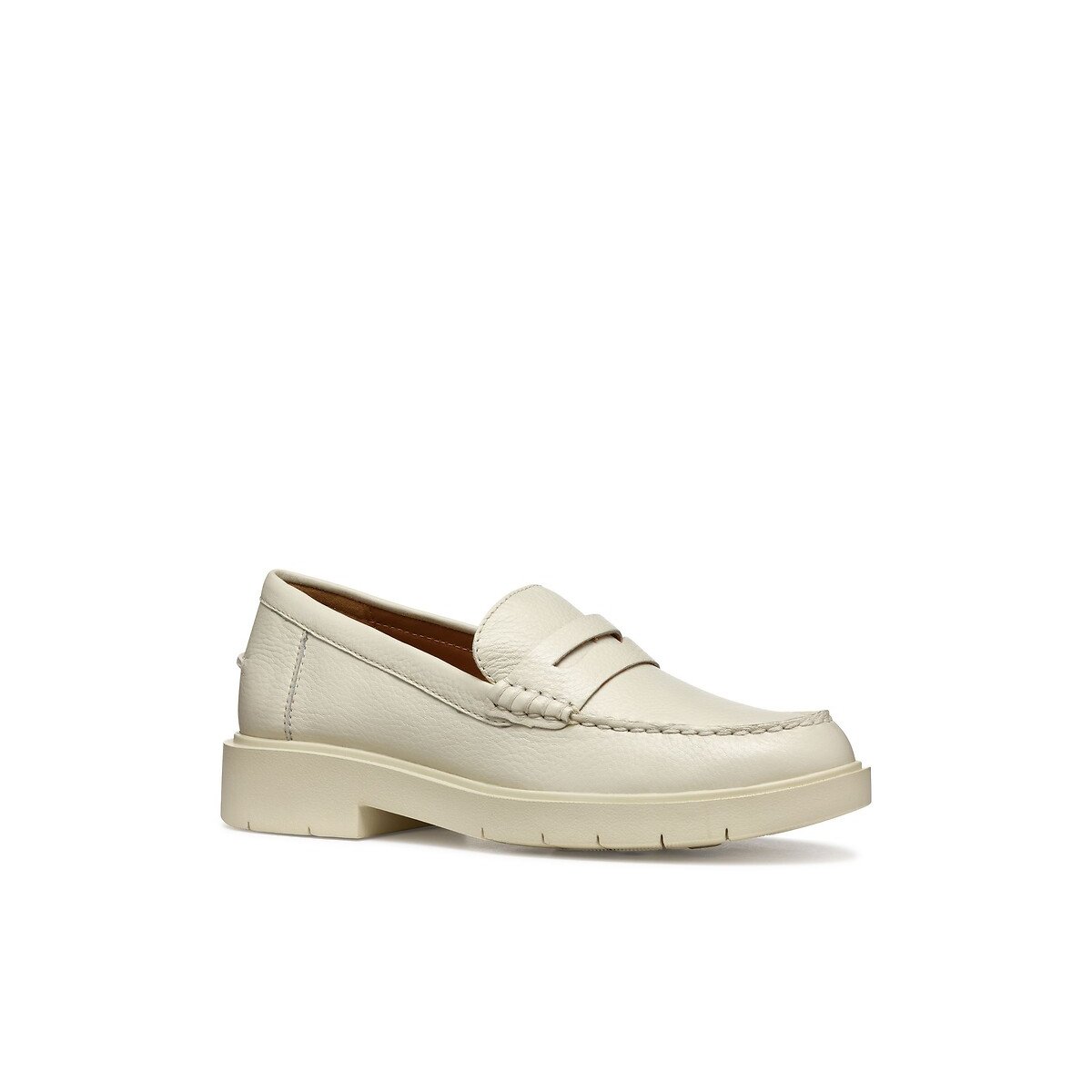 Spherica EC1 Leather Breathable Loafers beige, GEOX