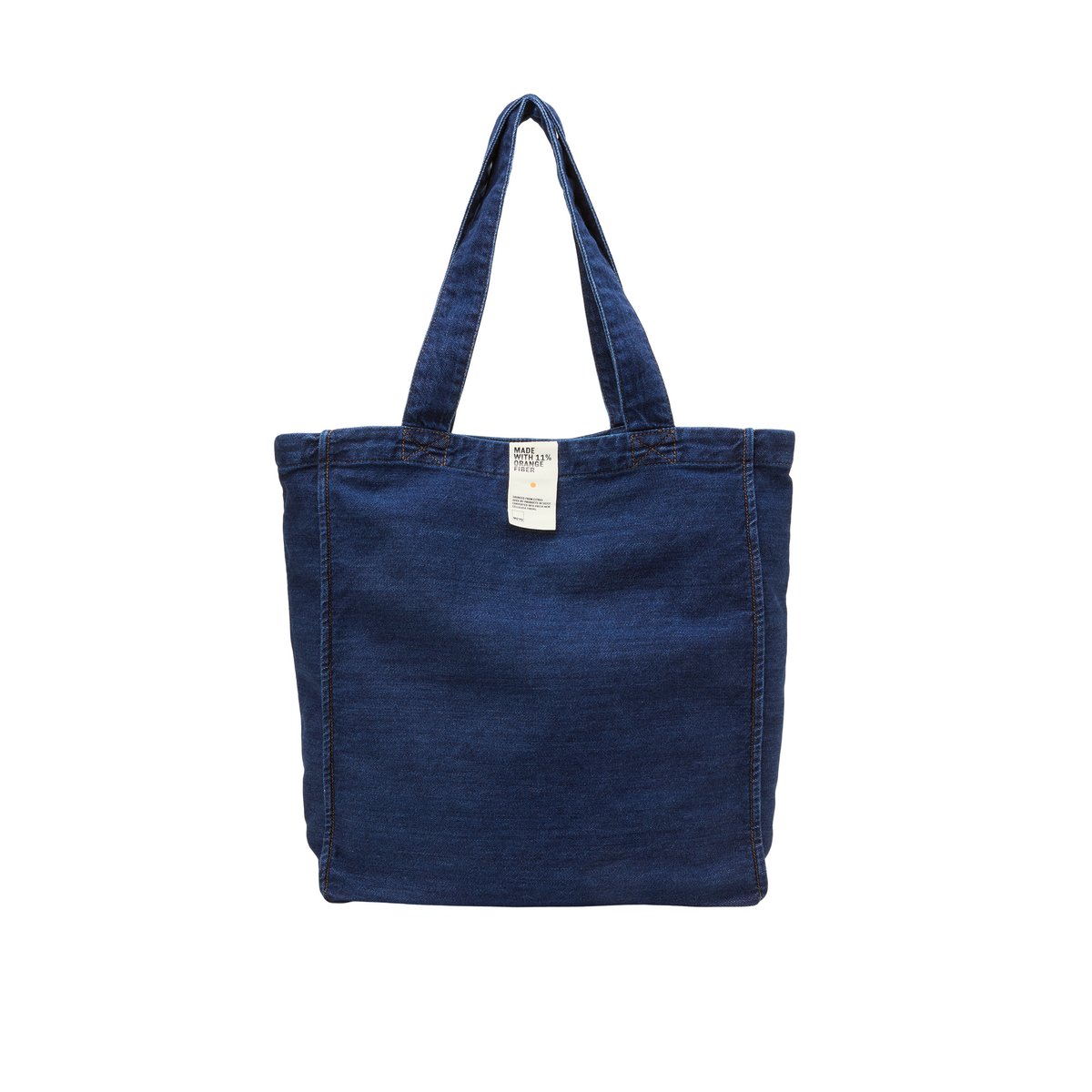 Grand sac cabas en denim réalisé avec Orange Fiber bleu, MARC O’POLO DENIM